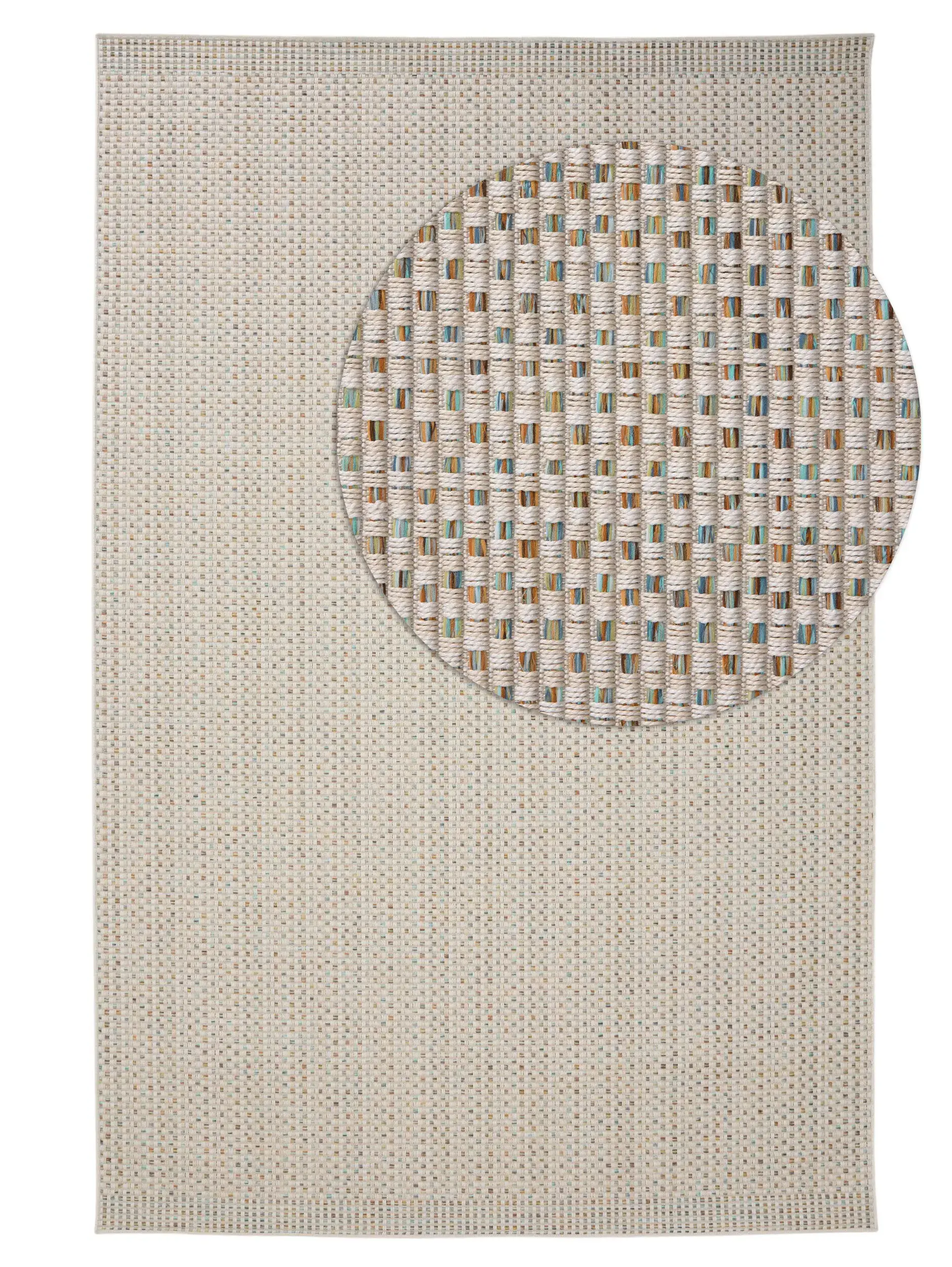 Teppich aus 100% Polypropylen in Beige mit 100% Polypropylen hohem Flor von benuta Nest