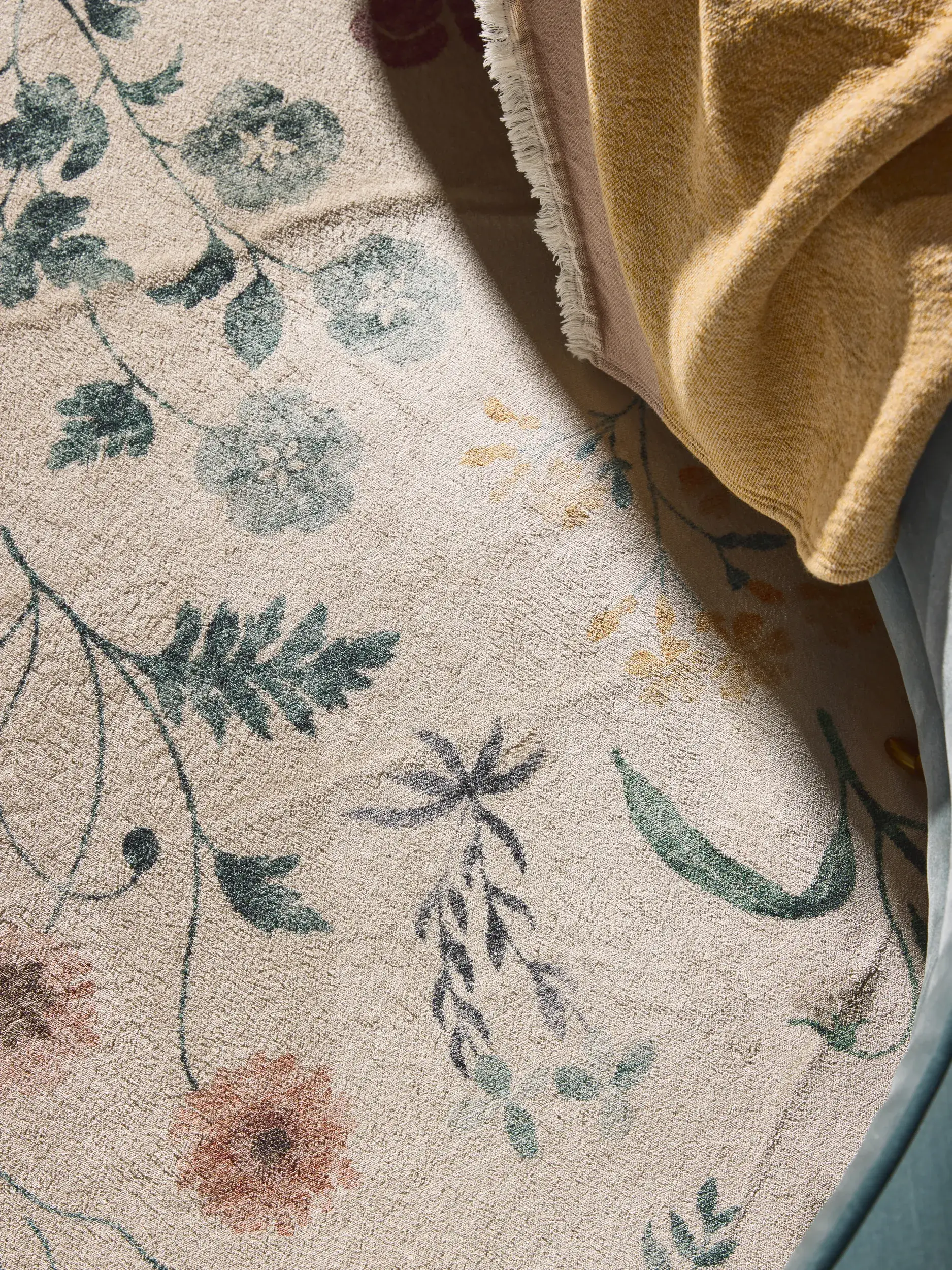 Teppich aus 100% Polyester in Multicolor mit 100% Polyester hohem Flor von benuta Nest