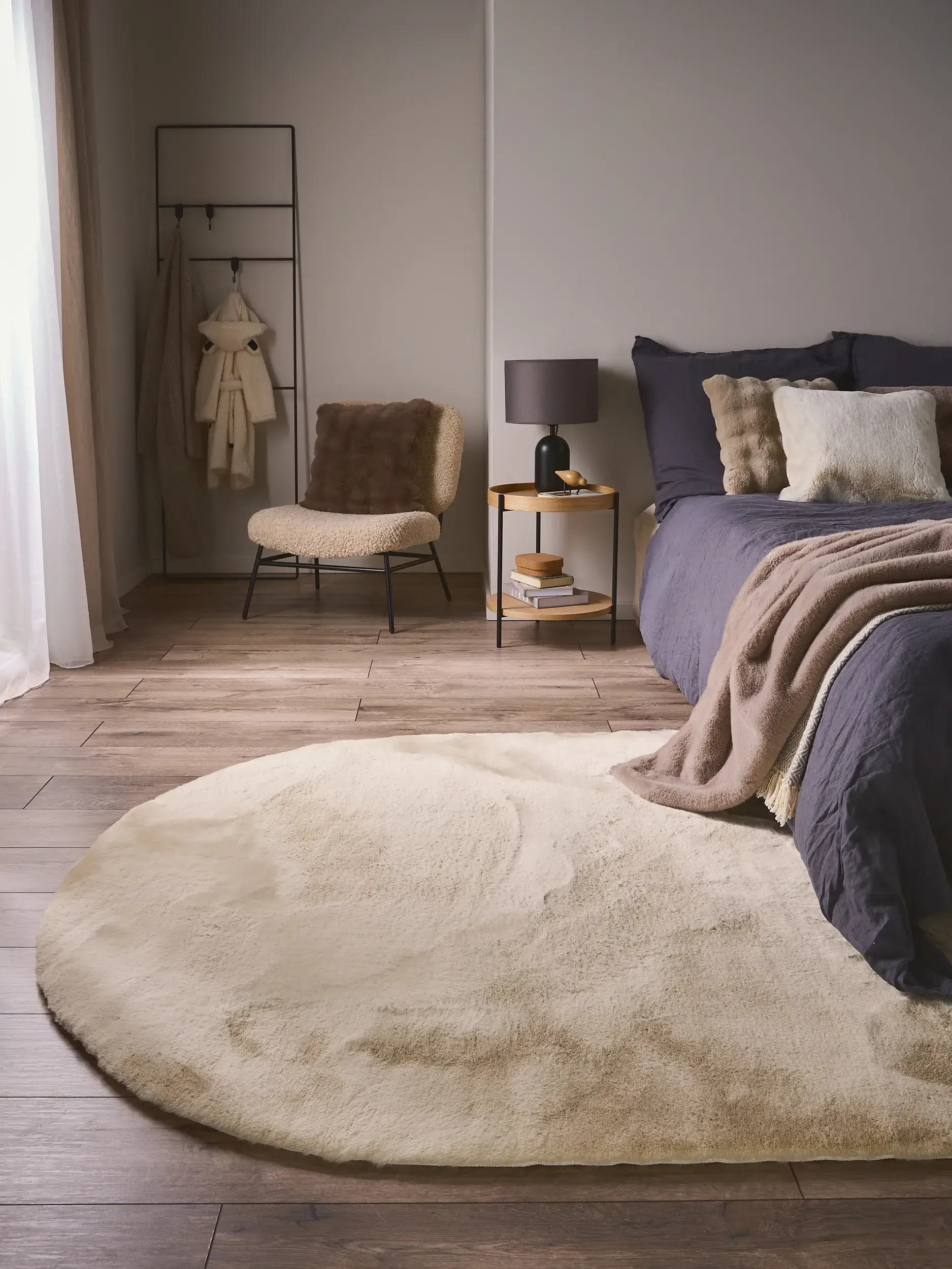 Teppich Dave aus 100% Polyester in Beige von benuta Nest
