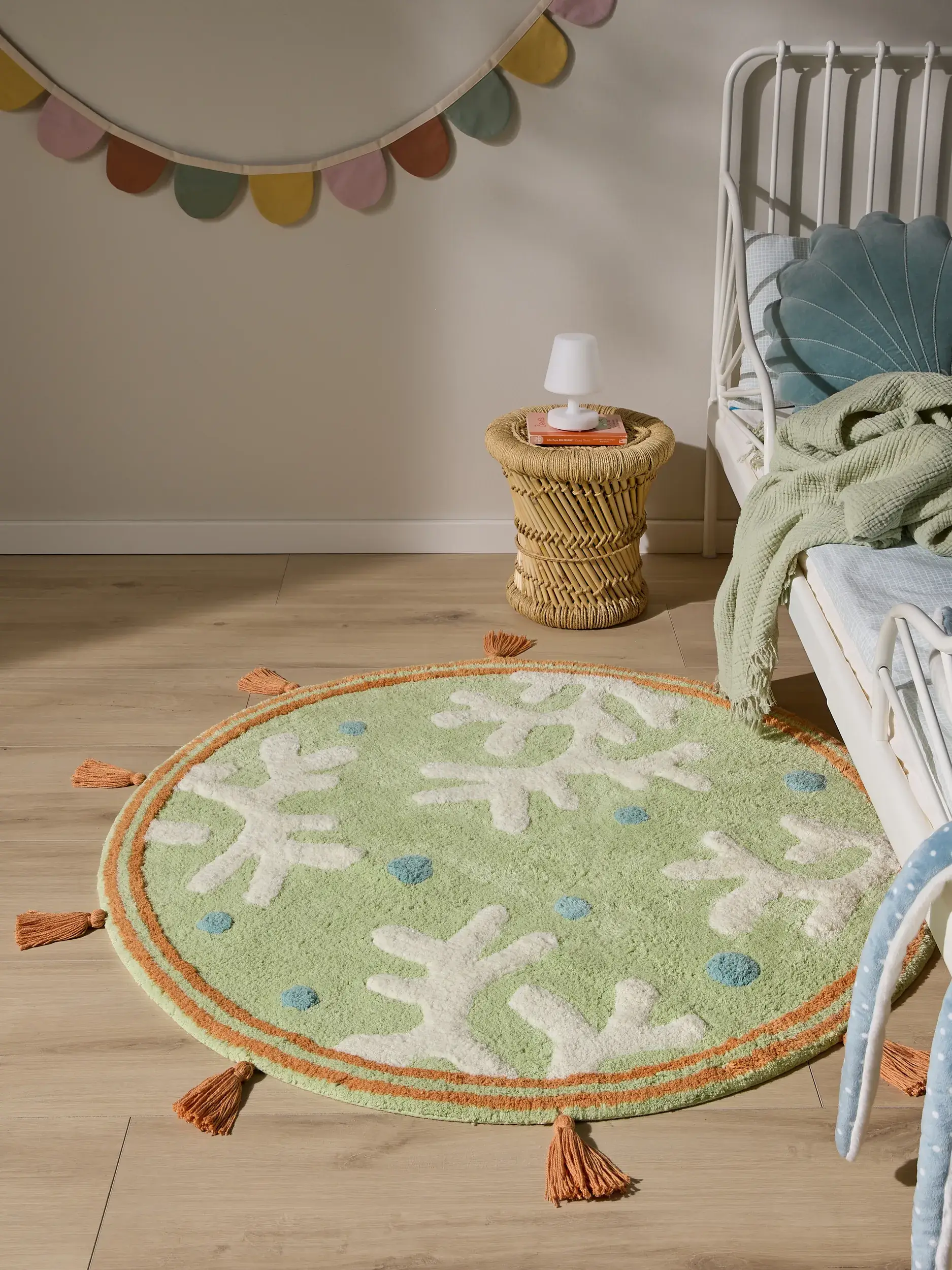 Teppich Marine aus 100% Recycelte Baumwolle in Multicolor von Lytte