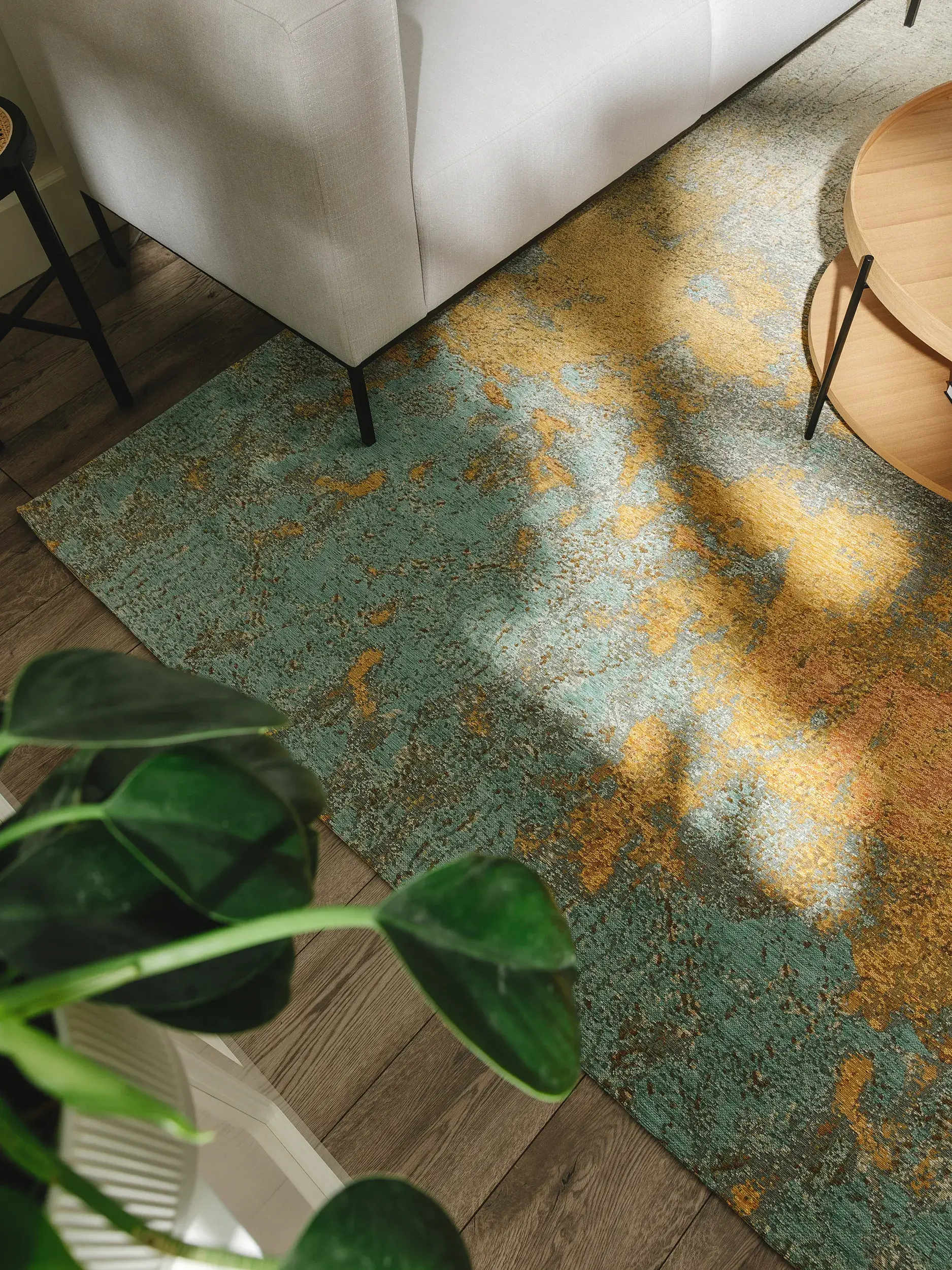Tapete de 55% Polyacryl, 27% Polyester, 17% Baumwolle, 1% Latex em Beige com pelo de 55% Polyacryl, 27% Polyester, 17% Baumwolle, 1% Latex de altura da benuta Nest