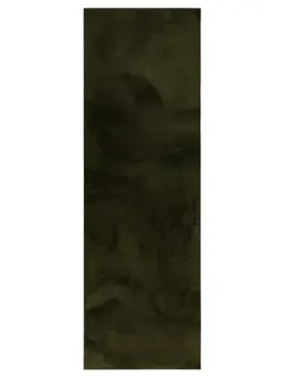 Faux Fur Rug Furry Olive green