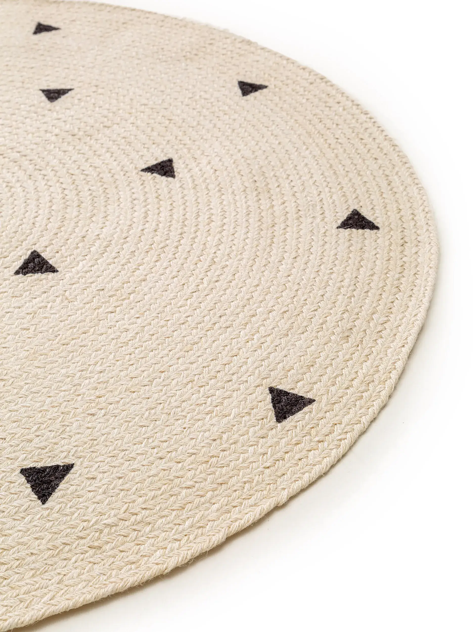 Teppich aus 100% Jute in Beige mit 100% Jute hohem Flor von Lytte