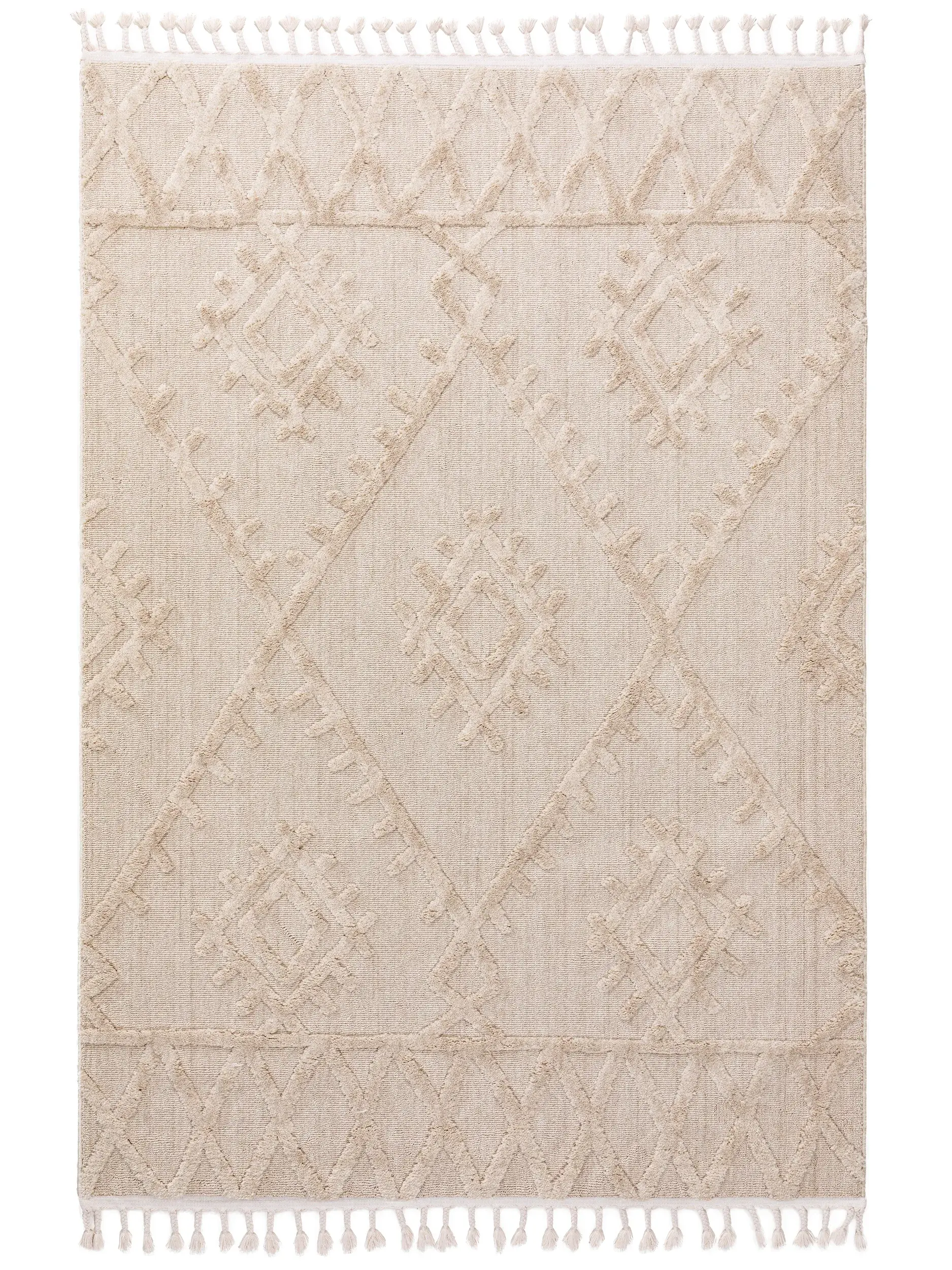 Alfombra de 100% Poliéster en Beige con un pelo de {{Placeholder_Pile Height}} de altura de benuta POP
