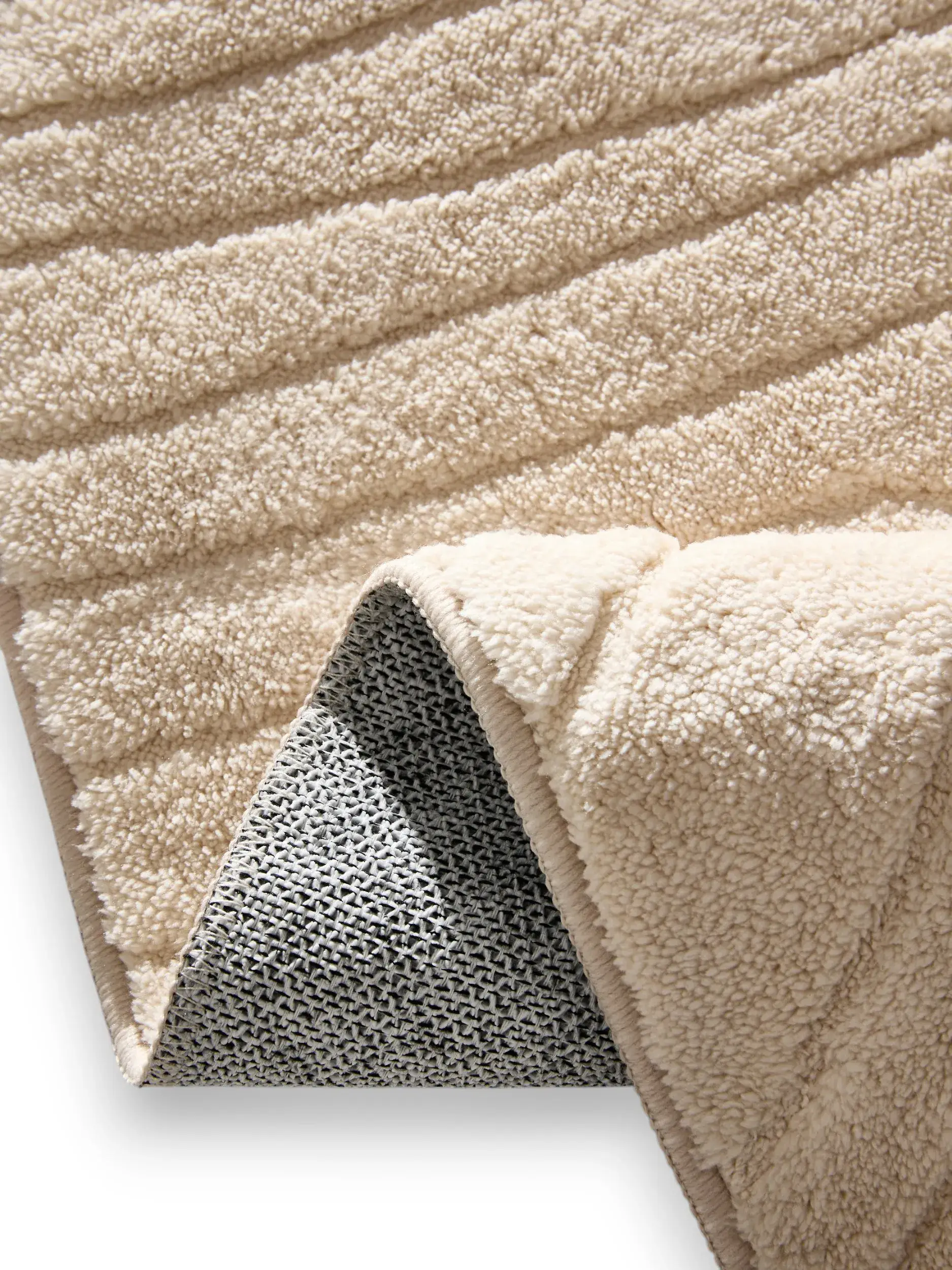 Tapete de 100% Polyester em Beige com pelo de 100% Polyester de altura da benuta Pop