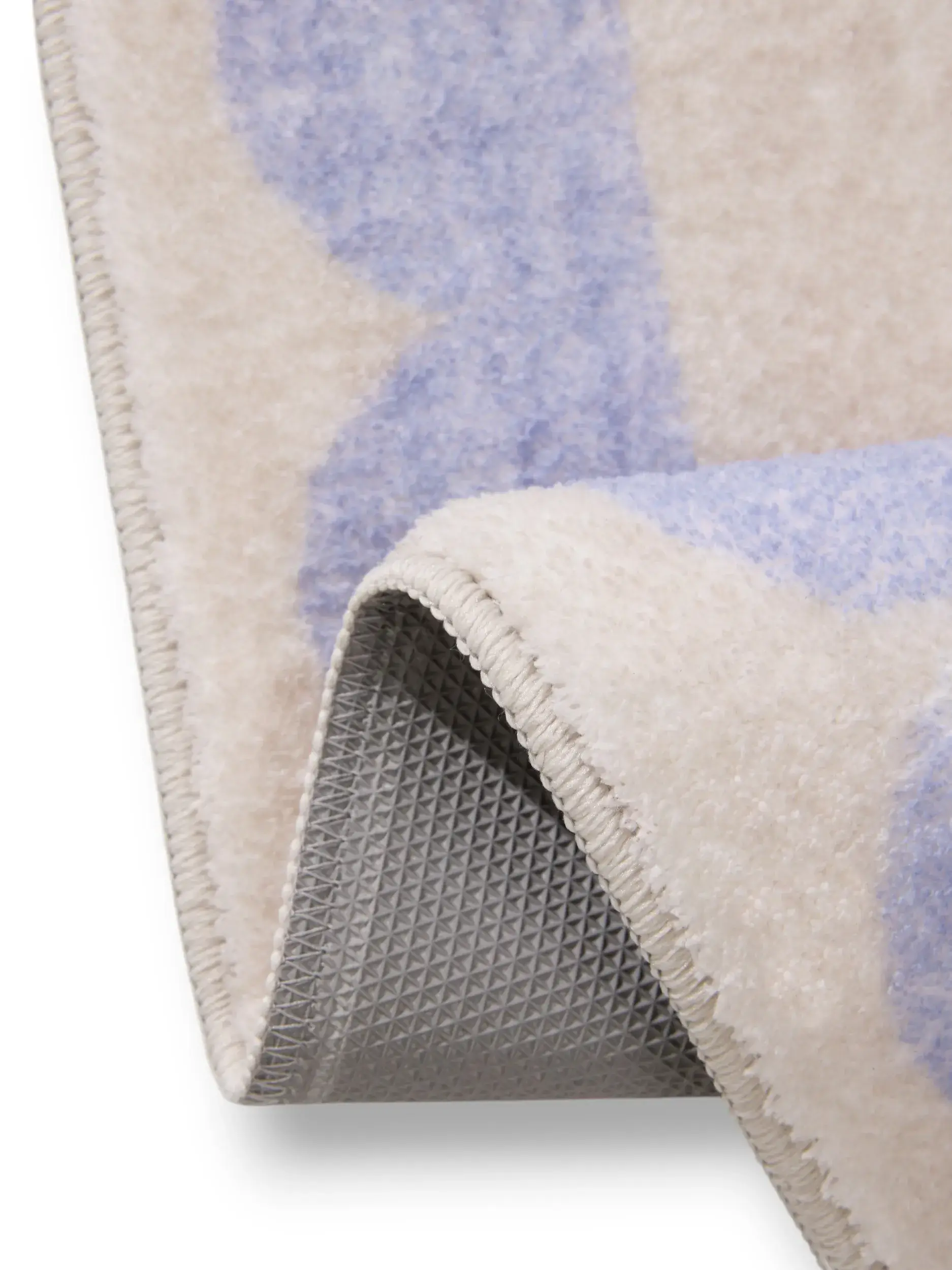 Bath Rug Frame Purple in Frame design made of 100% Polyester by benuta Pop