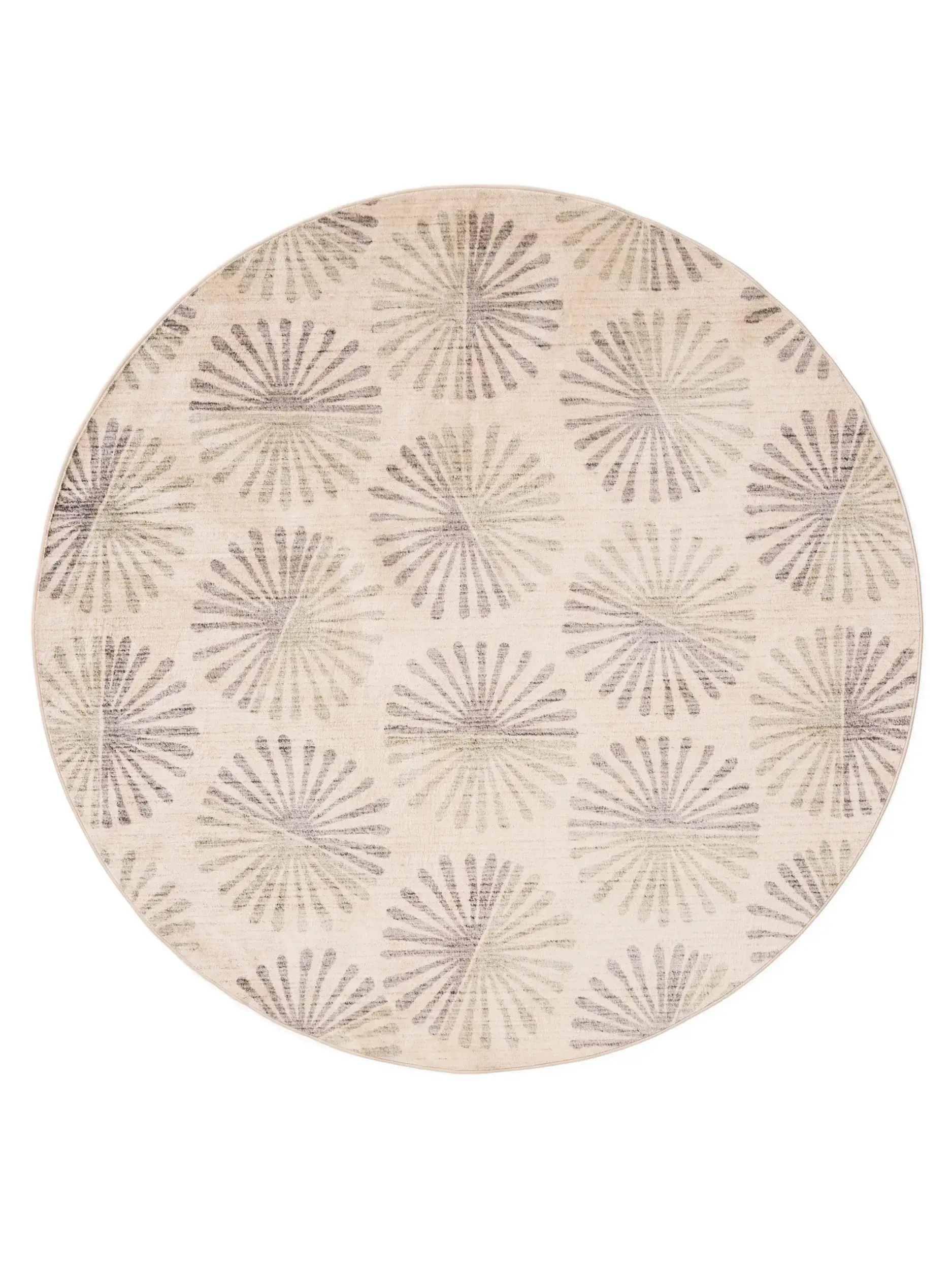 Teppich aus 100% Polyester in Beige mit 100% Polyester hohem Flor von benuta Nest