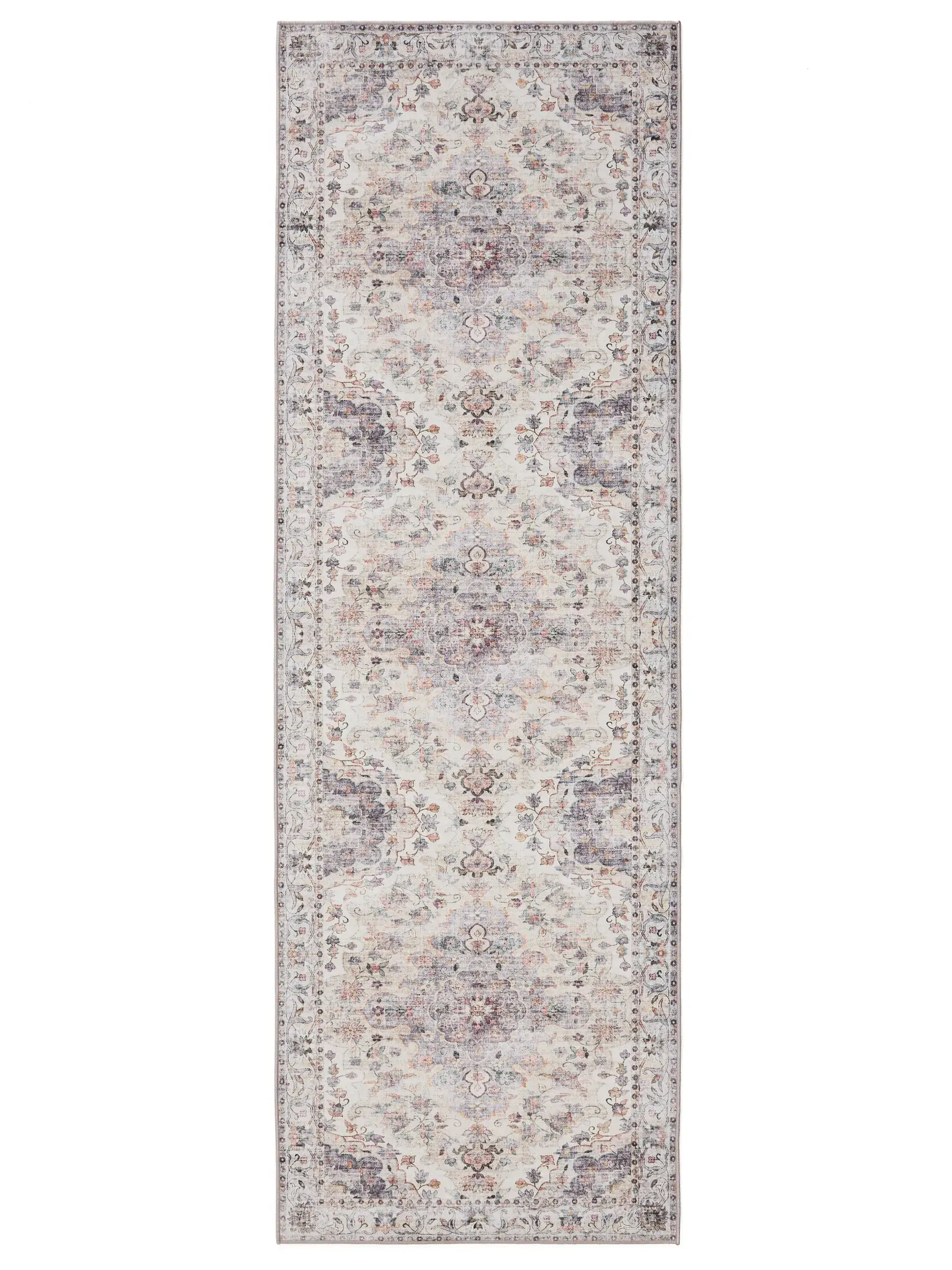 Rug made of 100% Polyester in Multicolour with a 100% Polyester high pile by benuta Basic