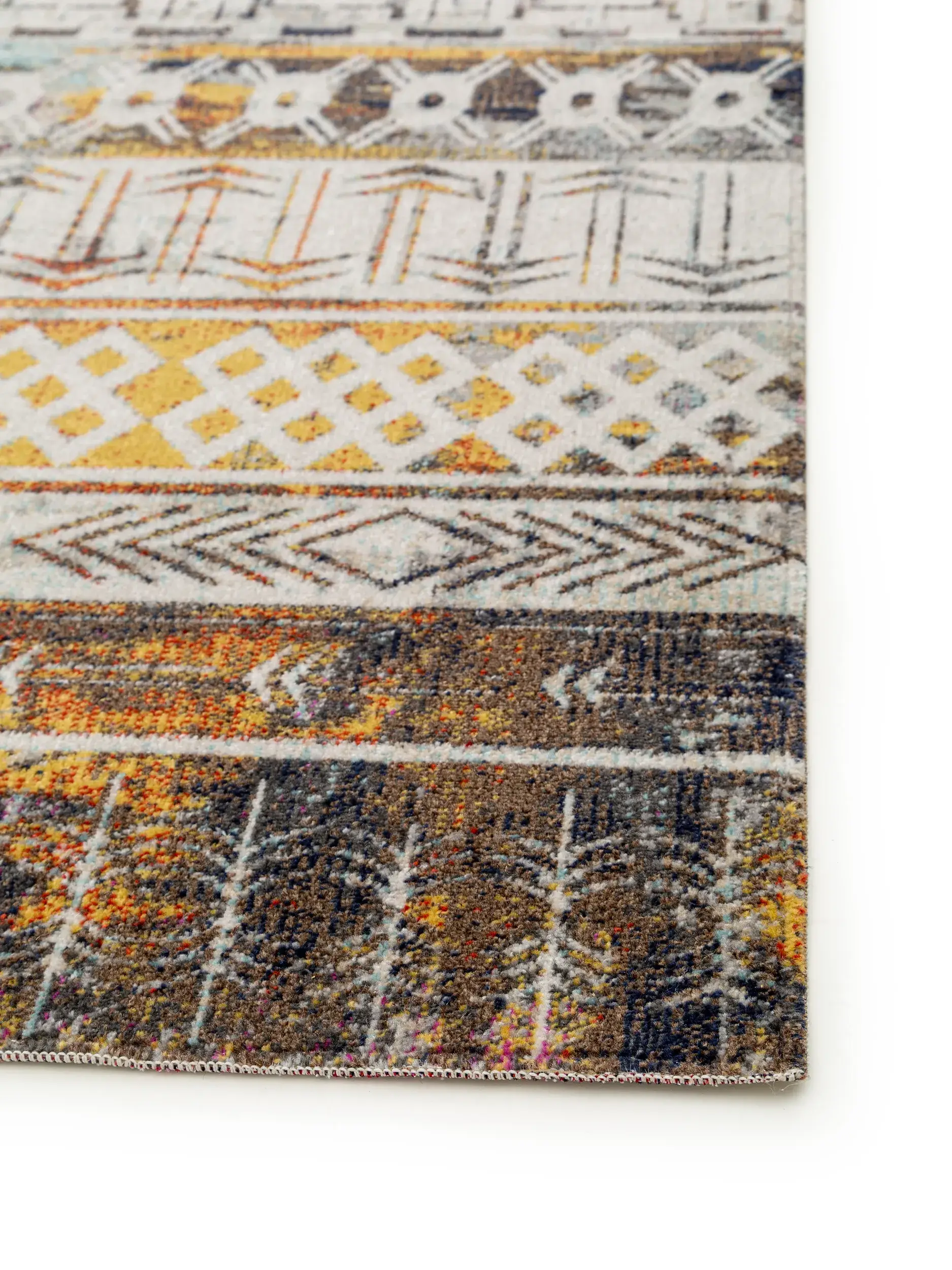 Rug made of 100% Polypropylen in Multicolour with a 100% Polypropylen high pile by benuta Nest