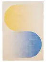 Tappeto lavabile Luna Blu/Giallo