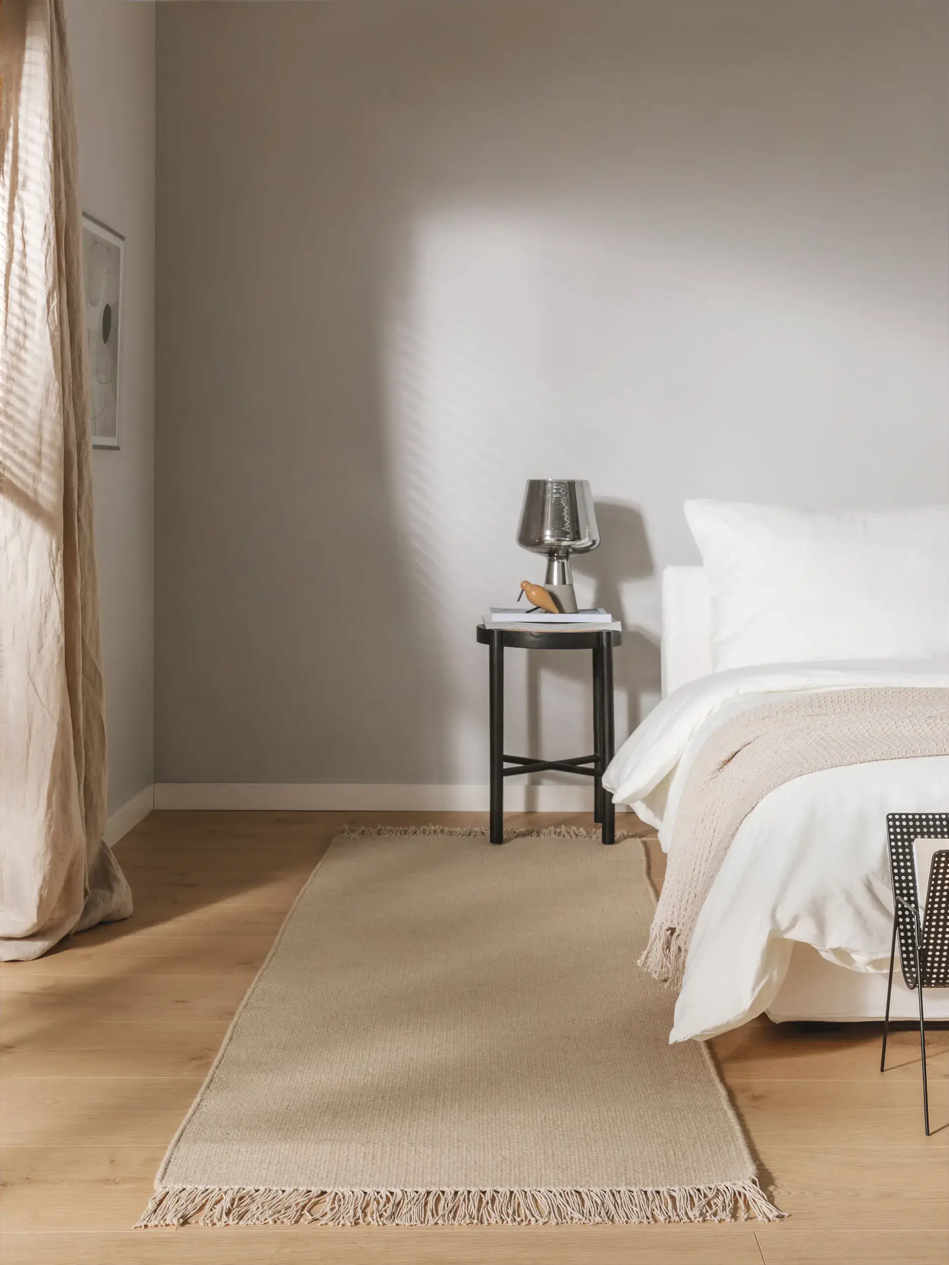 Rug made of 80% Wolle, 20% Baumwolle in Beige with a 80% Wolle, 20% Baumwolle high pile by benuta Pop