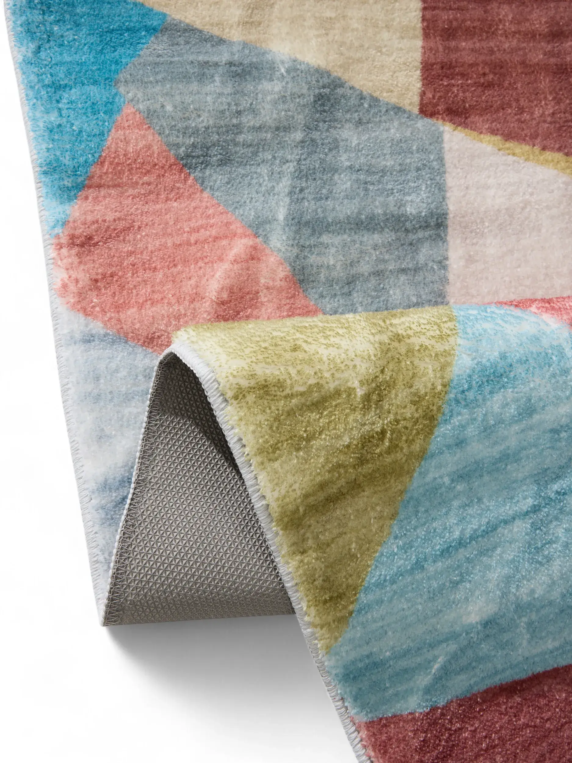 Teppich aus 100% Polyester in Multicolor mit 100% Polyester hohem Flor von benuta Pop