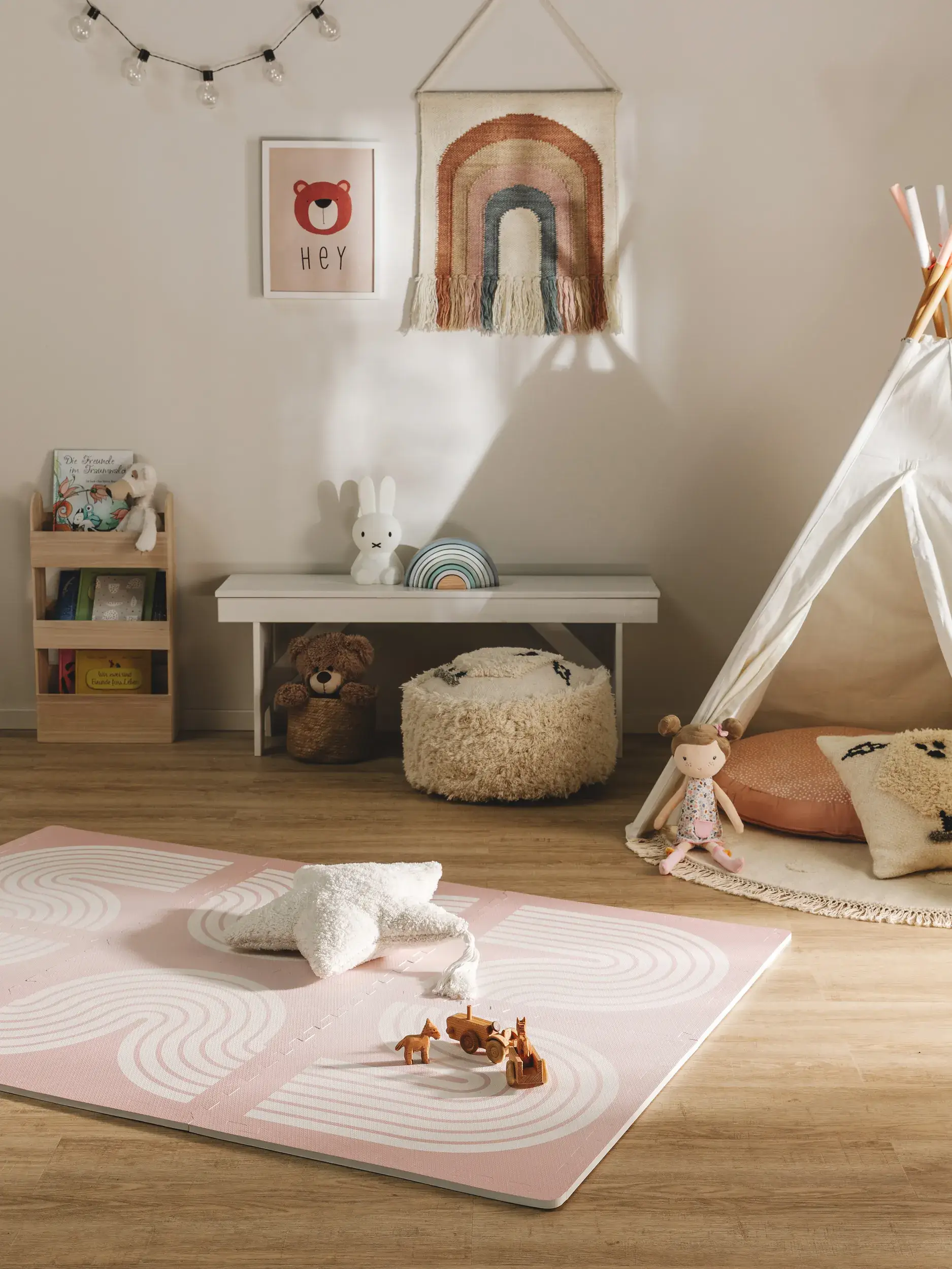 Spielmatte Archie Rosa im Design Kindermotive aus  von Lytte