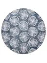 Waschbarer Teppich Milly Anthrazit/Blau
