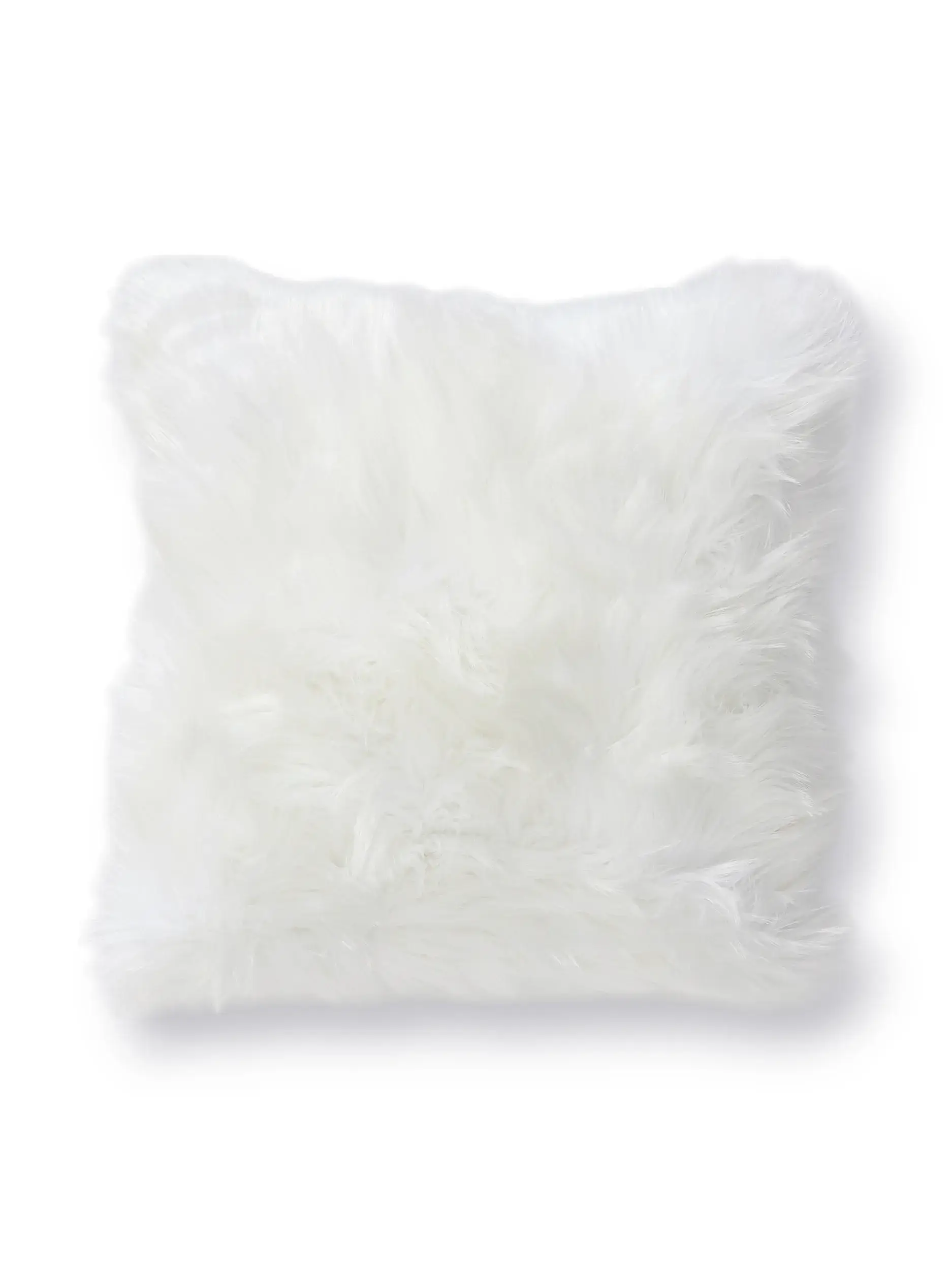 Kissen Nanuk Weiß i Einfarbig-design laget av 70 % polyakryl, 30 % polyester fra benuta Pop