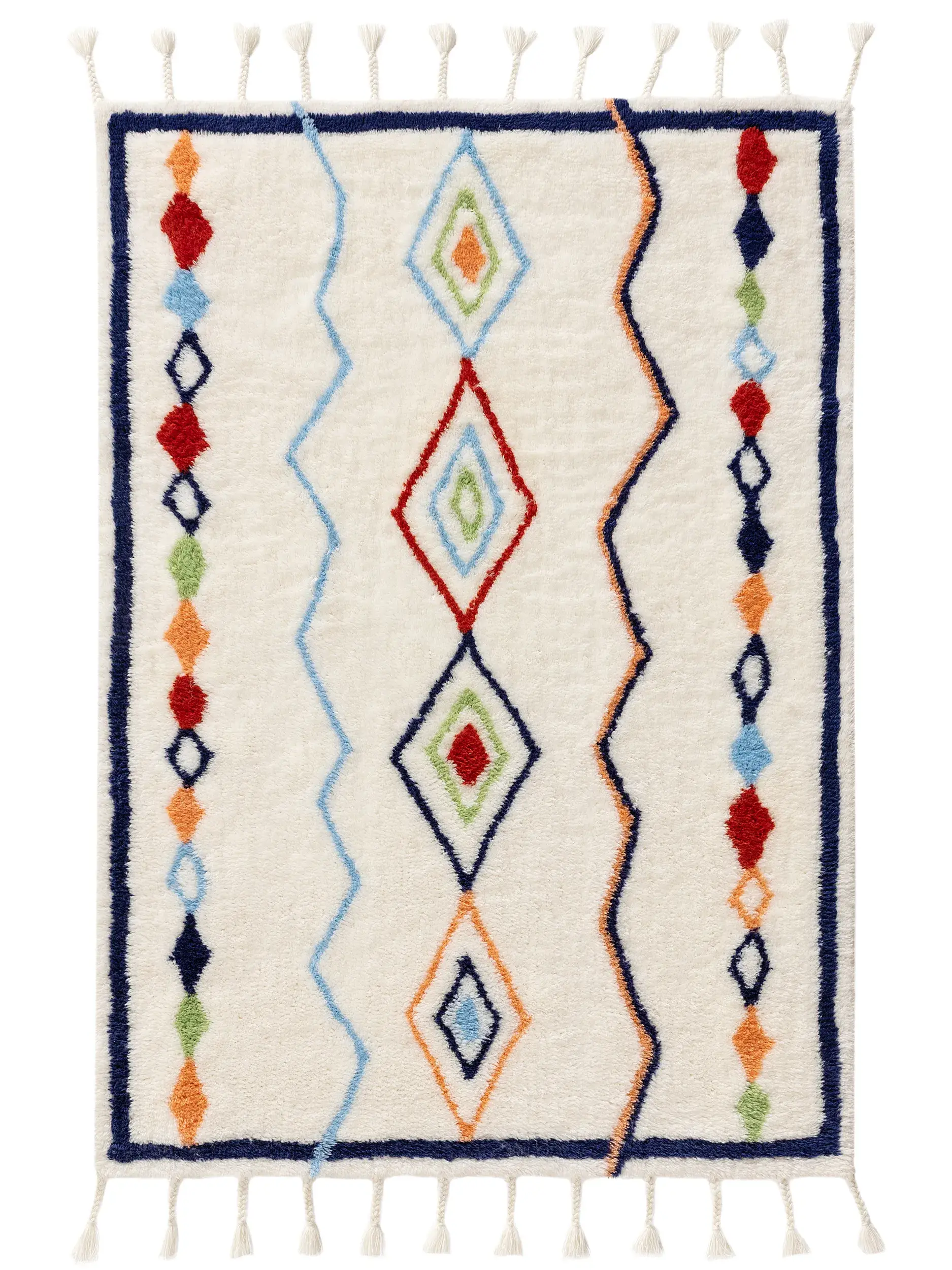 Tapete de 100% Wolle em Multicolor com pelo de 100% Wolle de altura da Lytte