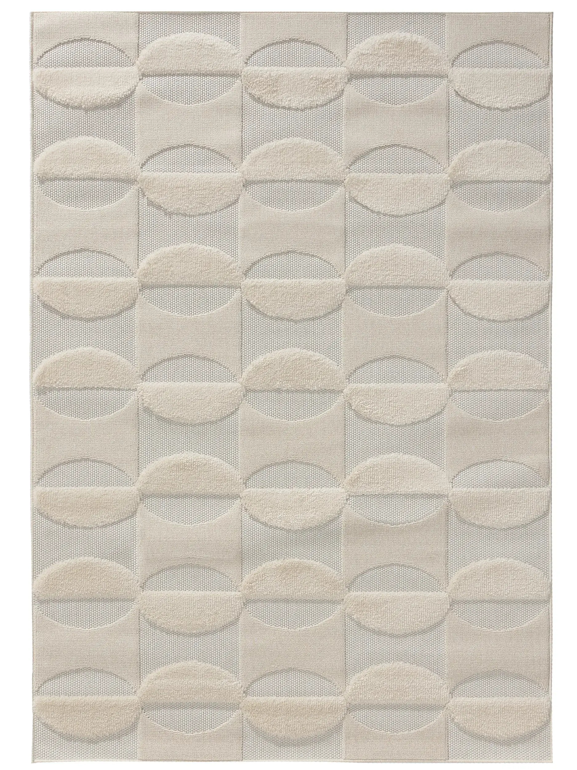 Rug made of 100% Polypropylen in Weiß with a 100% Polypropylen high pile by benuta Pop