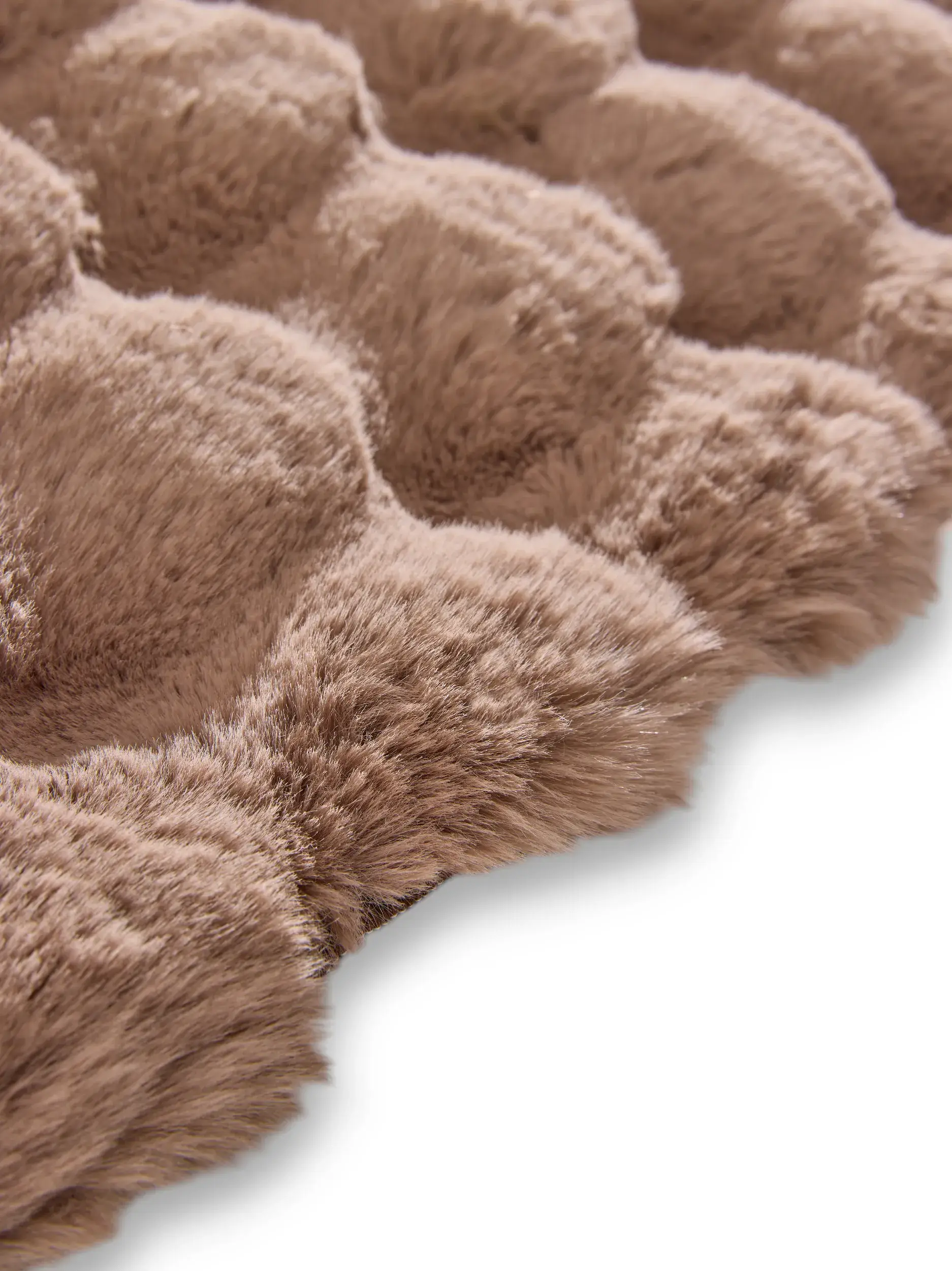 Rug made of 100% Polyester in Braun with a 100% Polyester high pile by benuta Nest