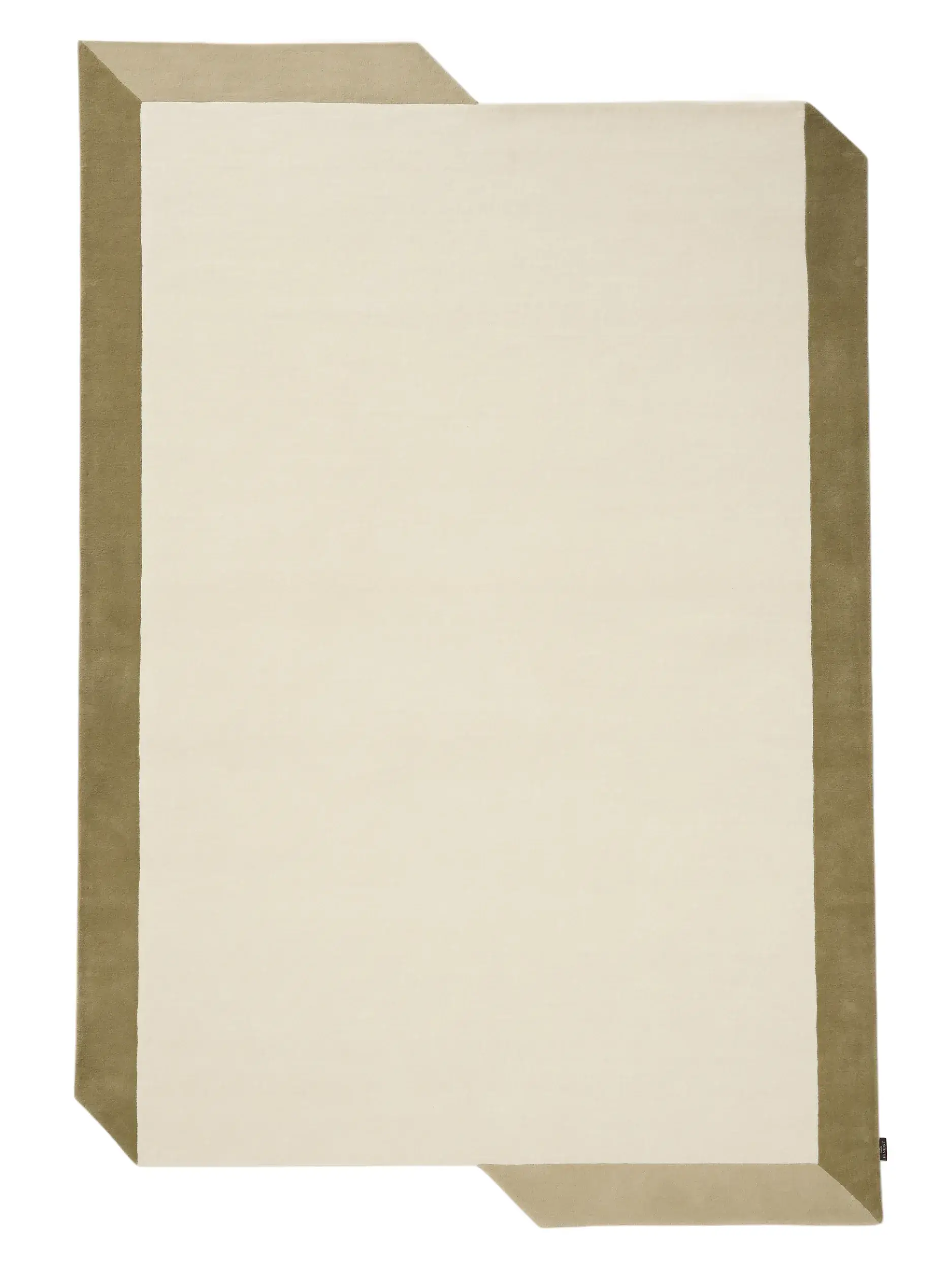 Wollteppich Aspect Cream/Grün von 
