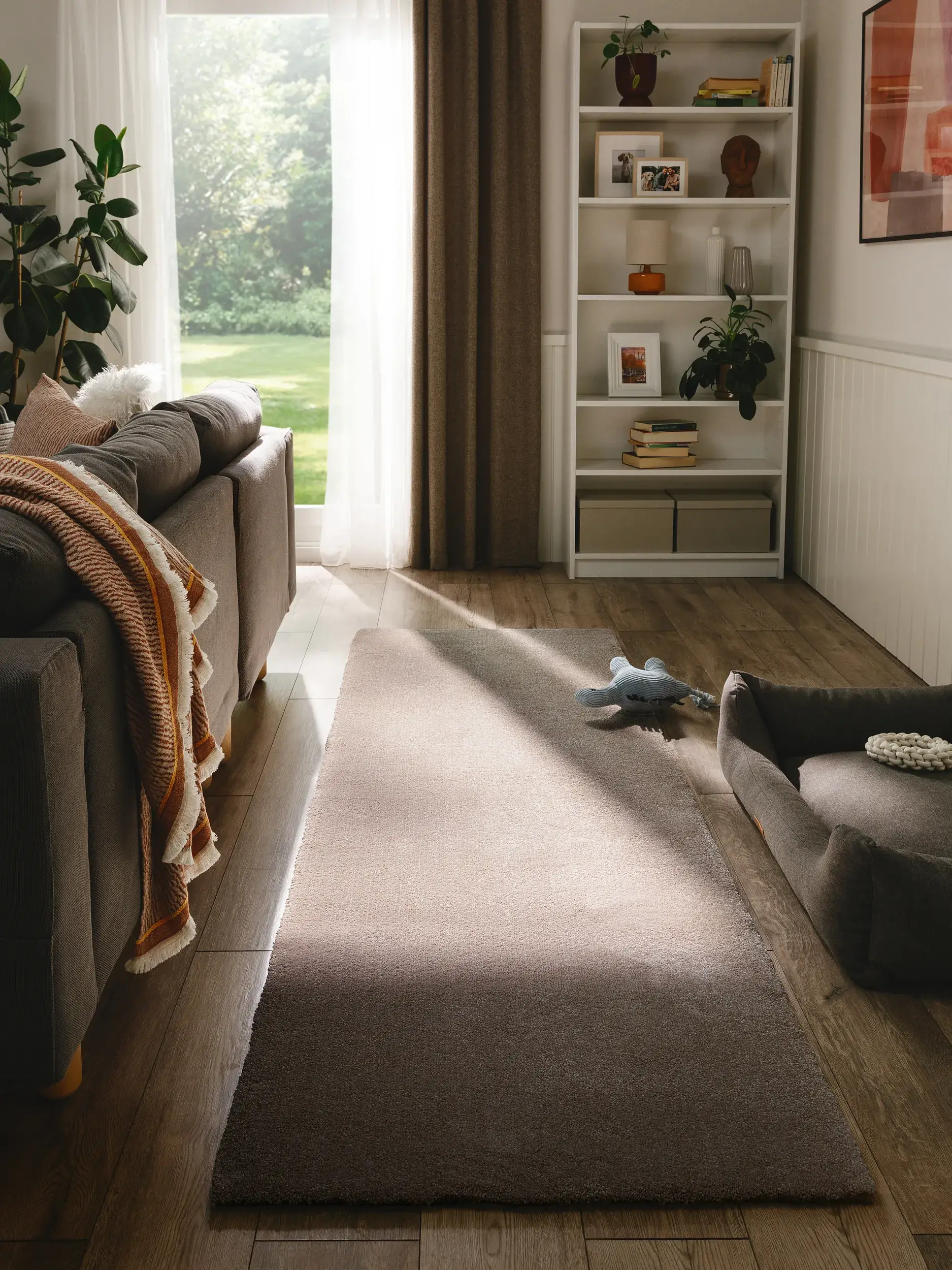 Teppich Melvin aus 100% Polypropylen in Taupe von benuta Nest
