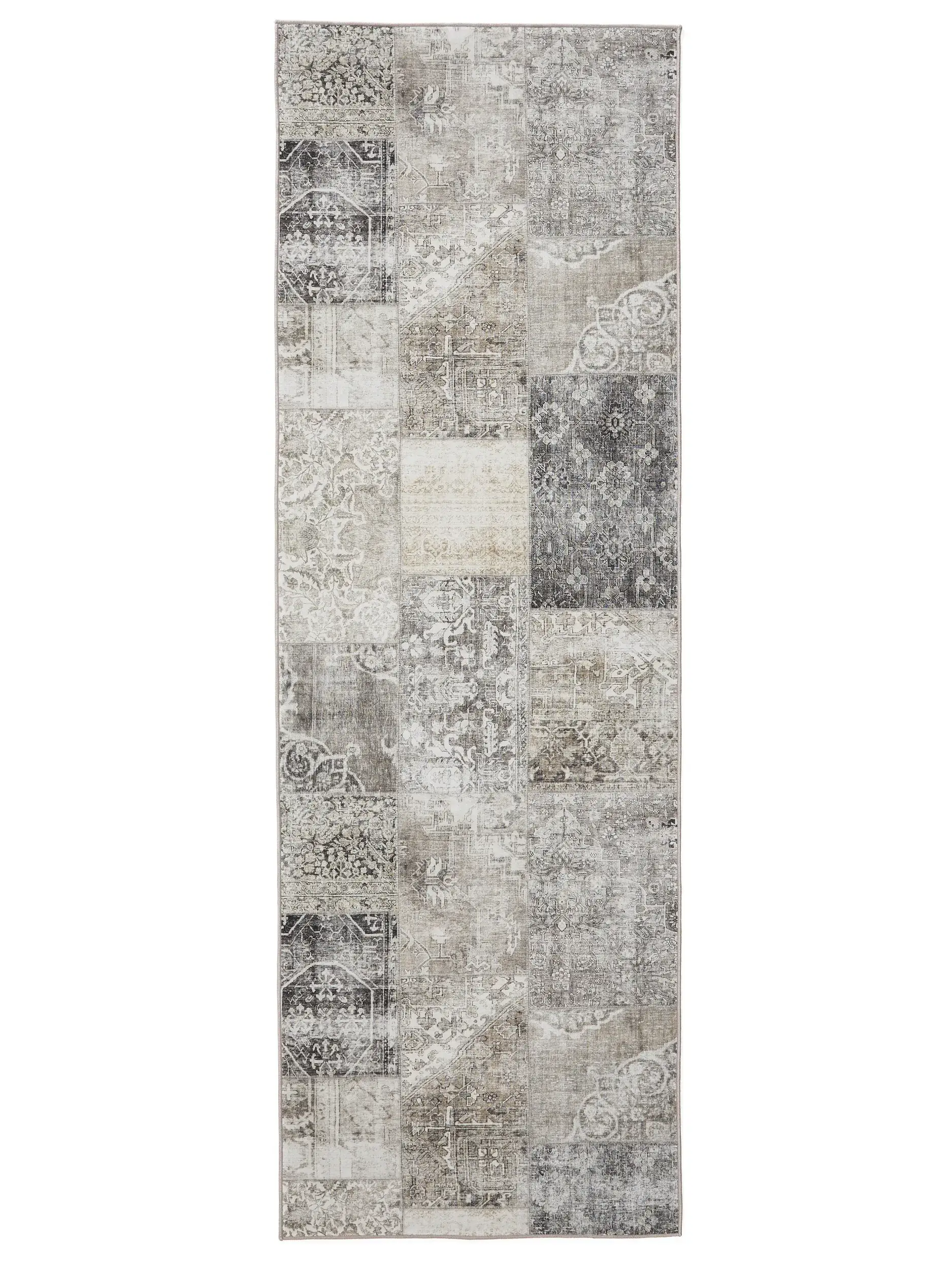 Tapete de 100% Polyester em Grau com pelo de 100% Polyester de altura da benuta Basic