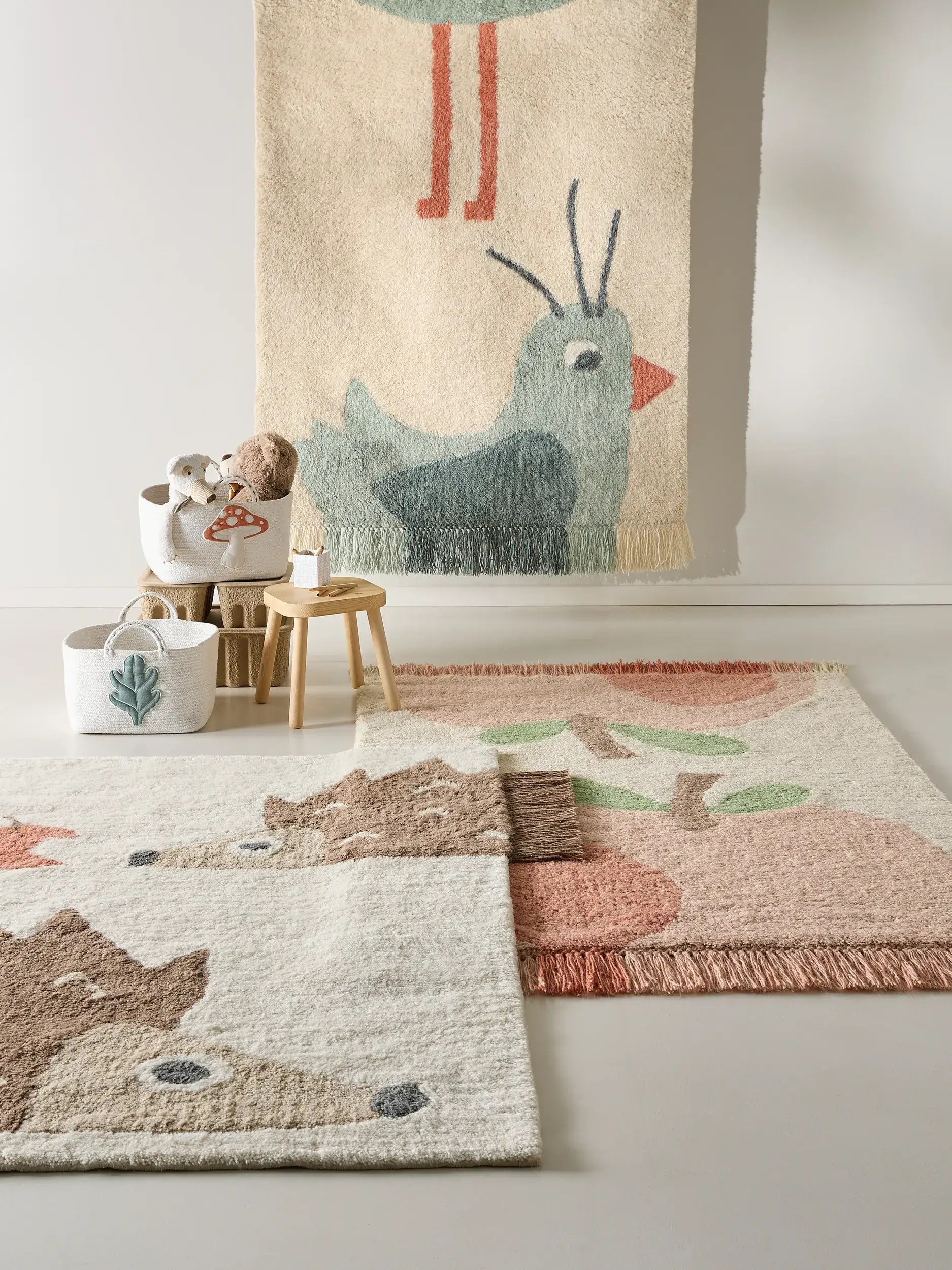 Teppich Iggy aus 100% Wolle in Multicolor von Lytte