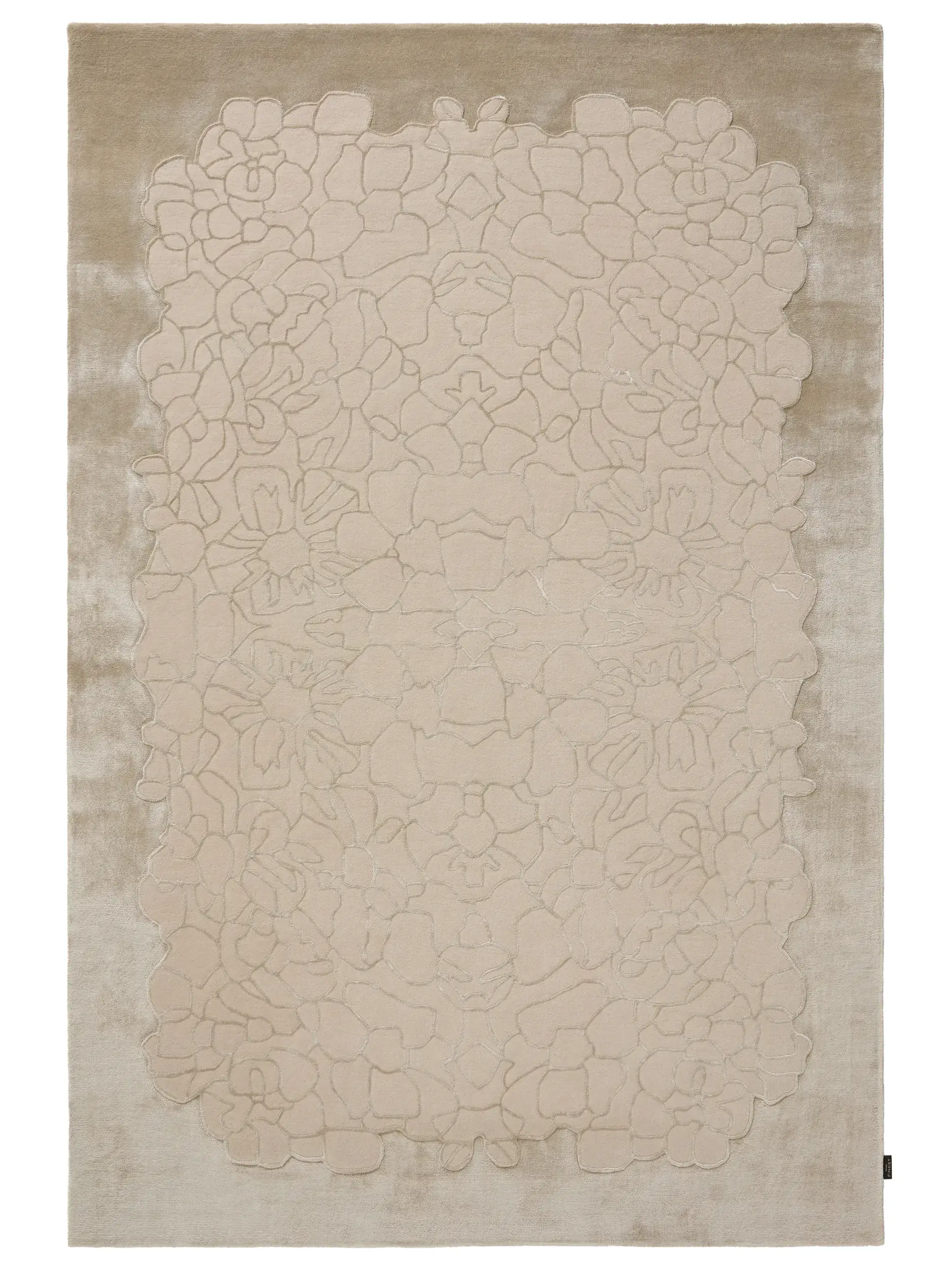 Tapis Tizian en 50% Laine (50% de Nouvelle-Zélande), 50% Lyocell (TENCEL™) en  de benuta Finest