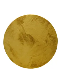 Tappeto in peluche sintetico Furry Giallo