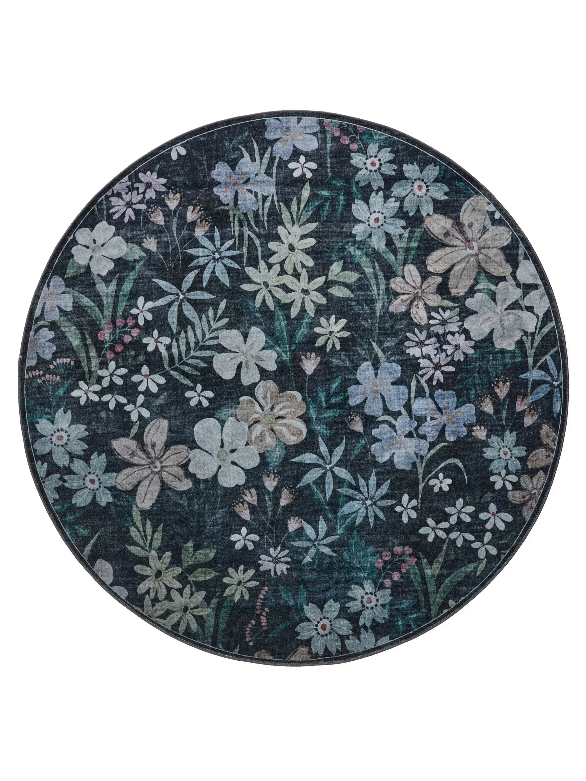 Rug made of 100% Polyester in Multicolour with a 100% Polyester high pile by benuta Nest
