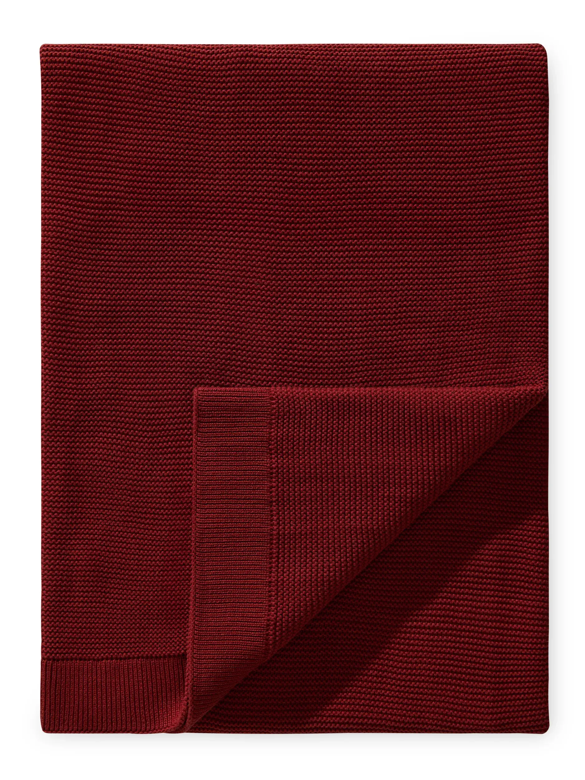 Katoenen deken Helma Rood van benuta Pure