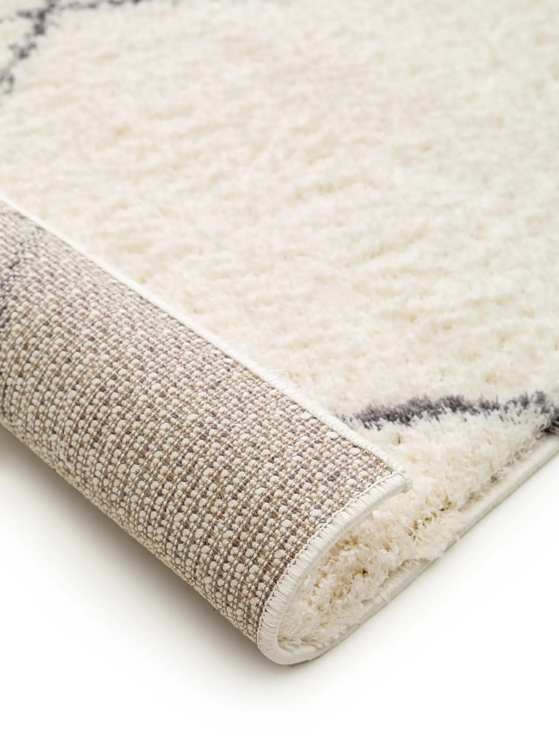 Teppe av 100% Polyester (Microfiber) i Beige med 100% Polyester (Microfiber) høy lugg fra benuta Nest