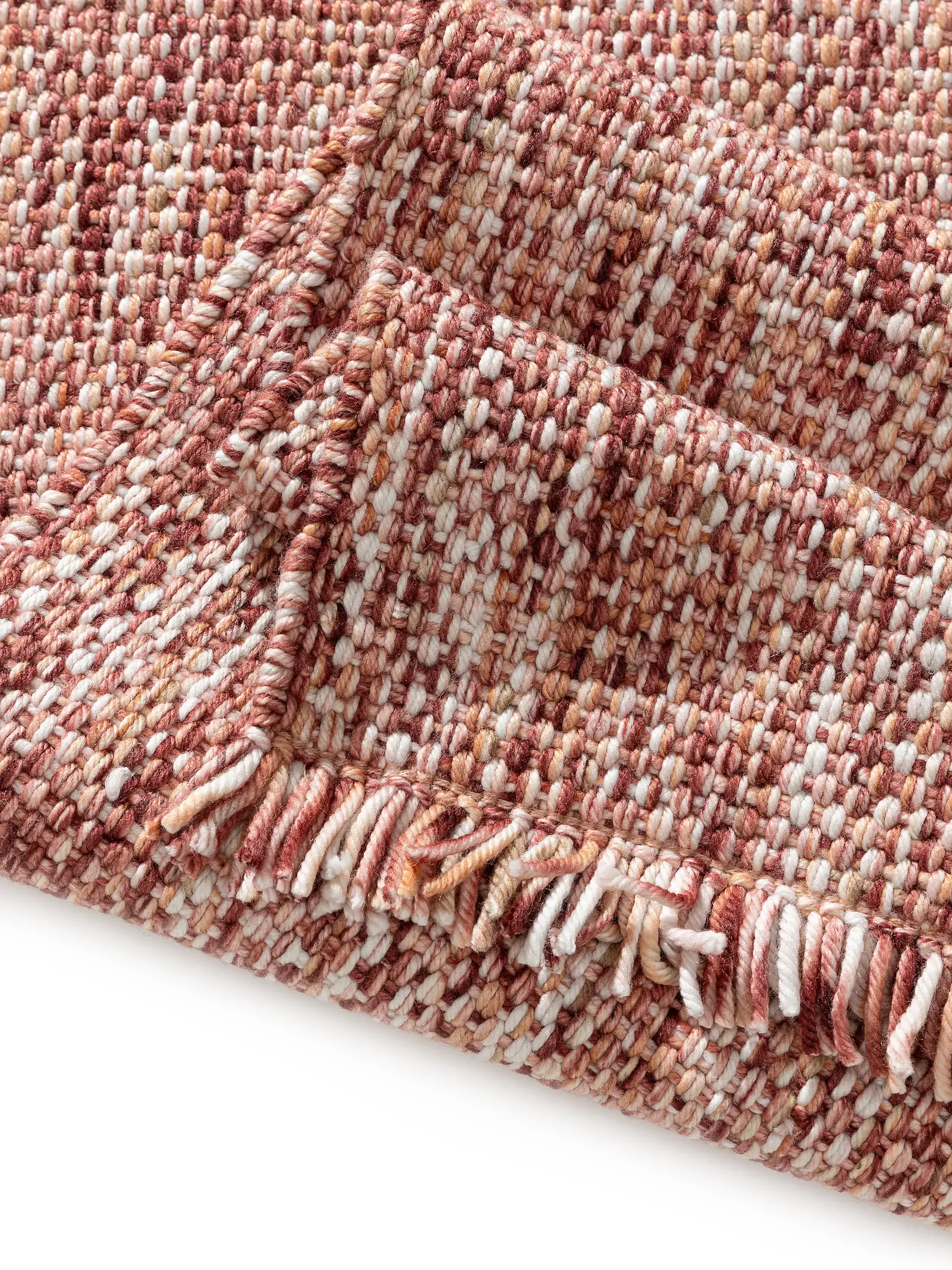 Matto 100% Polyester (recyceltes PET)a värissä Rot 100% Polyester (recyceltes PET) korkealla nukalla merkiltä benuta Pop