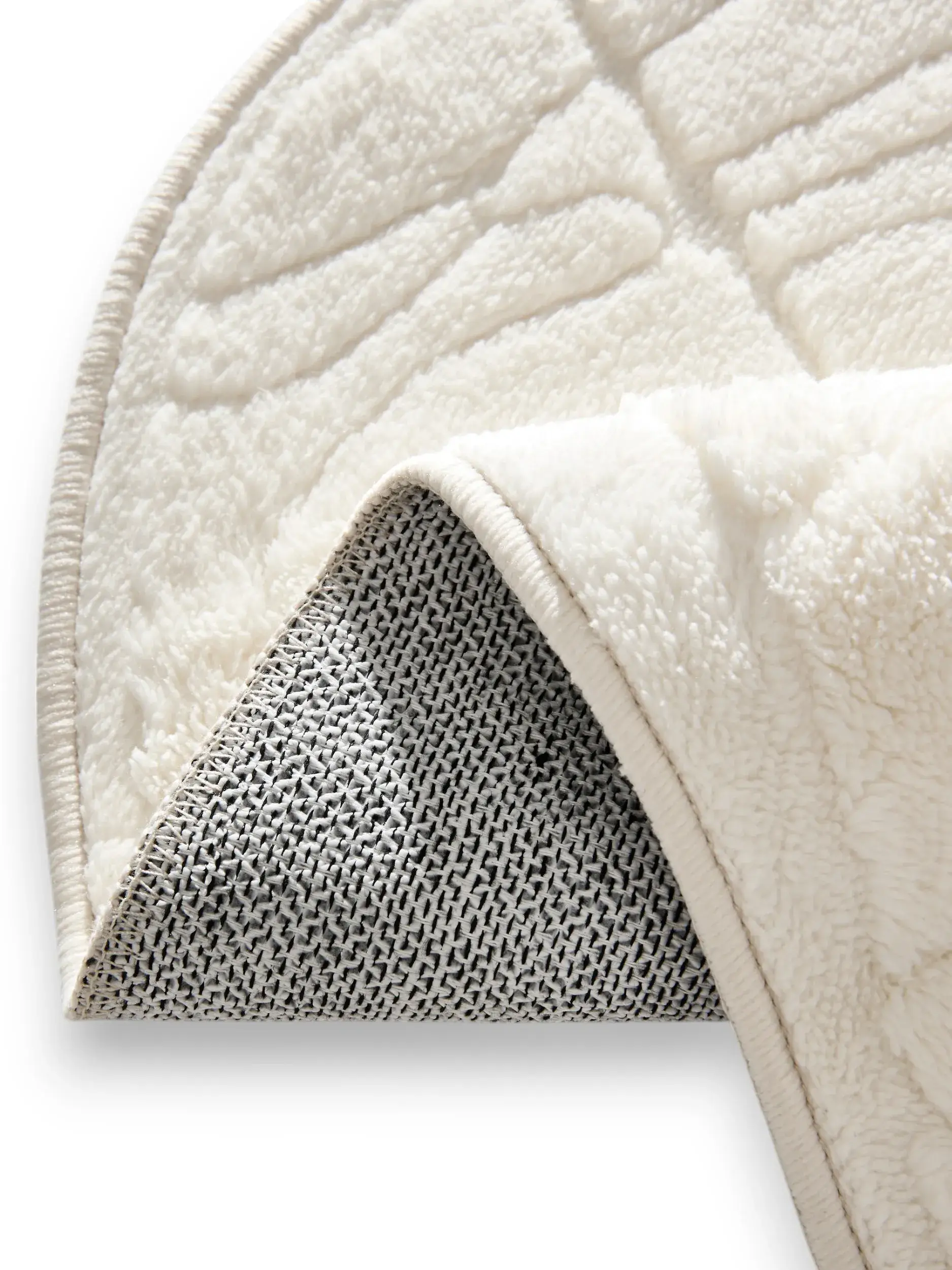 Tappeto di 100% Poliestere in Beige con pelo alto 100% Poliestere da benuta POP