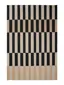 Flachgewebeteppich Judith Beige/Schwarz
