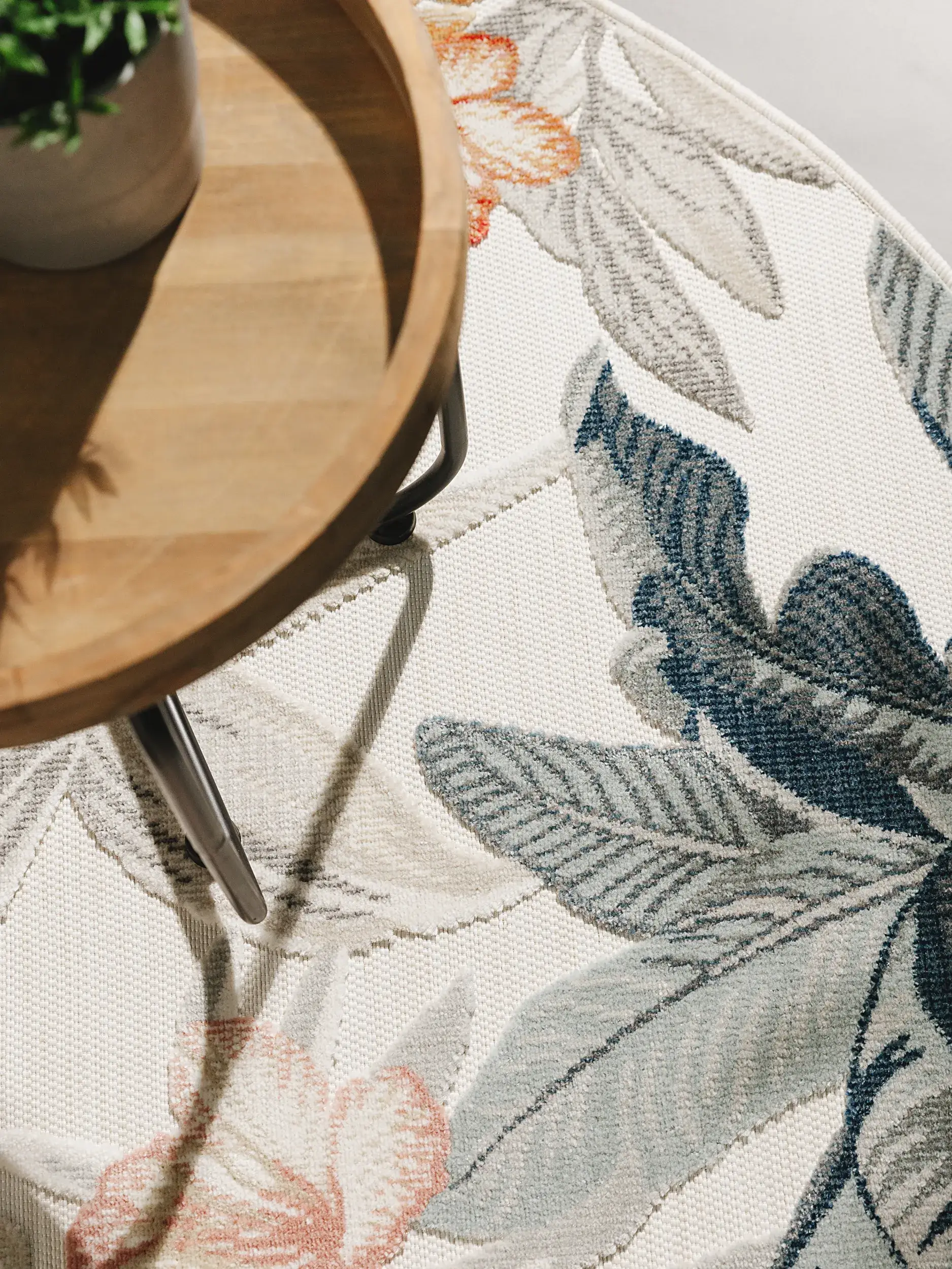 Rug made of 100% Polypropylen in Multicolour with a 100% Polypropylen high pile by benuta Basic