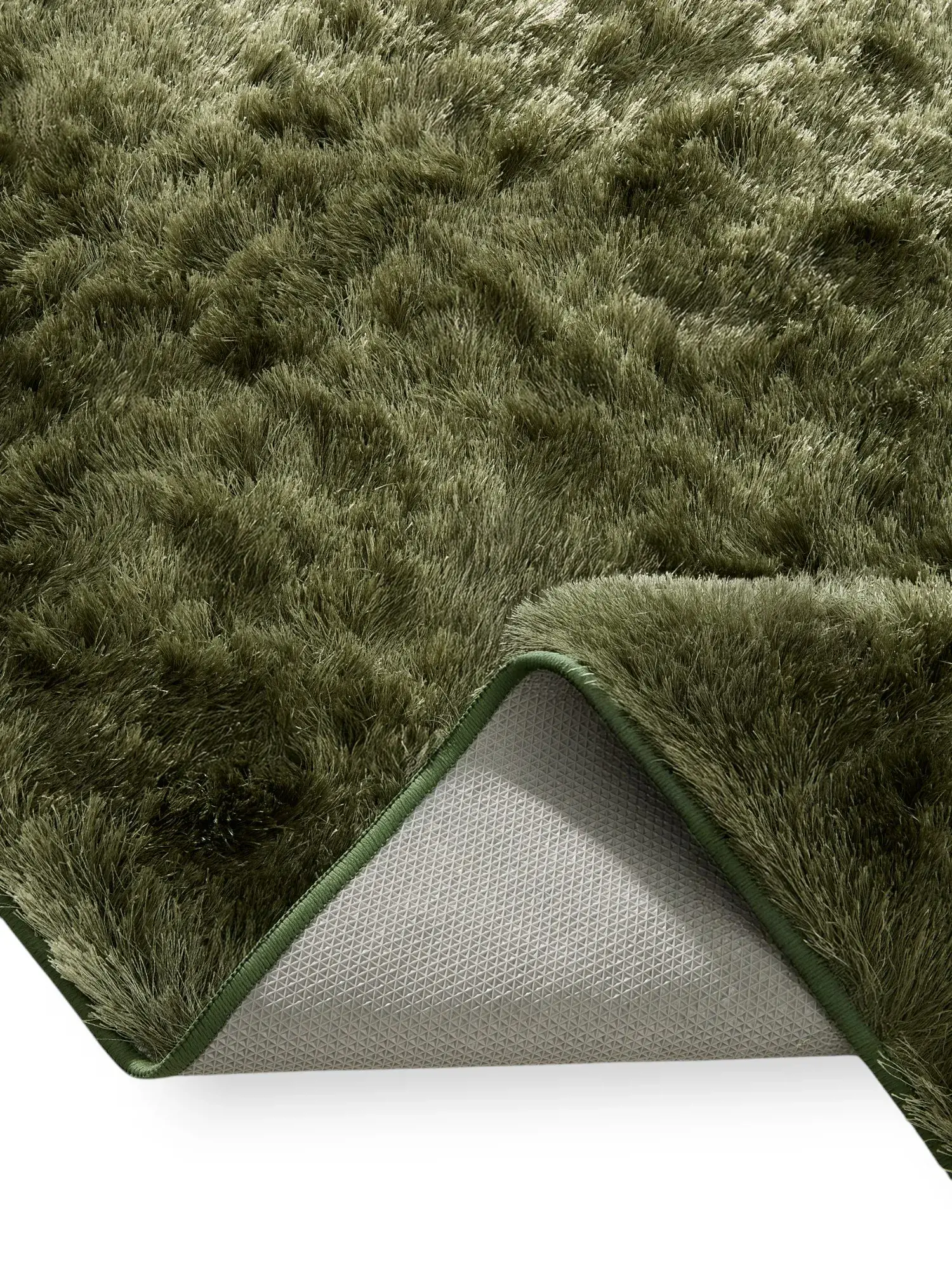 Alfombra Whisper de 100% Poliéster en Verde de benuta nest