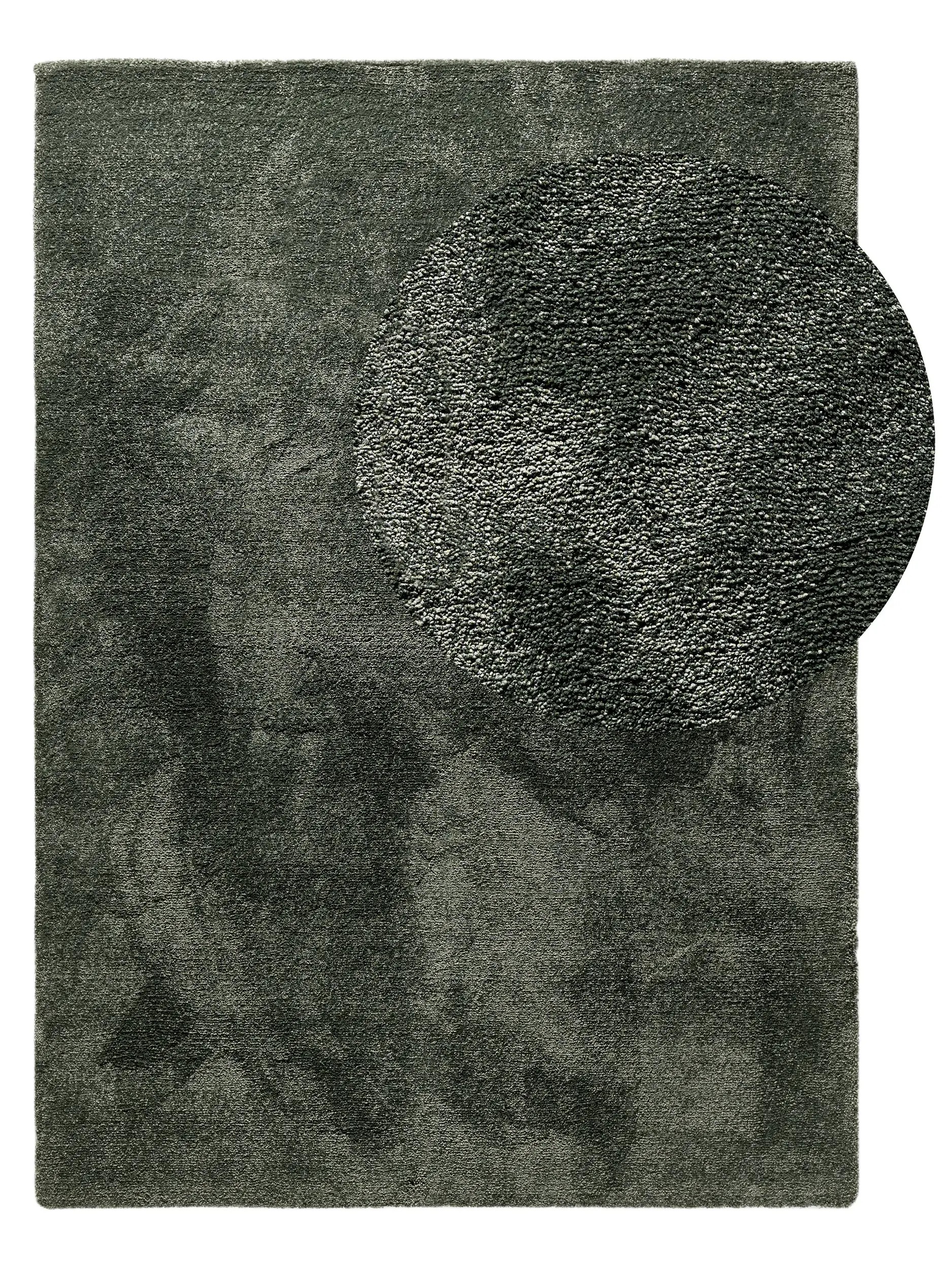 Rug made of 100% Polypropylen in Grün with a 100% Polypropylen high pile by benuta Nest