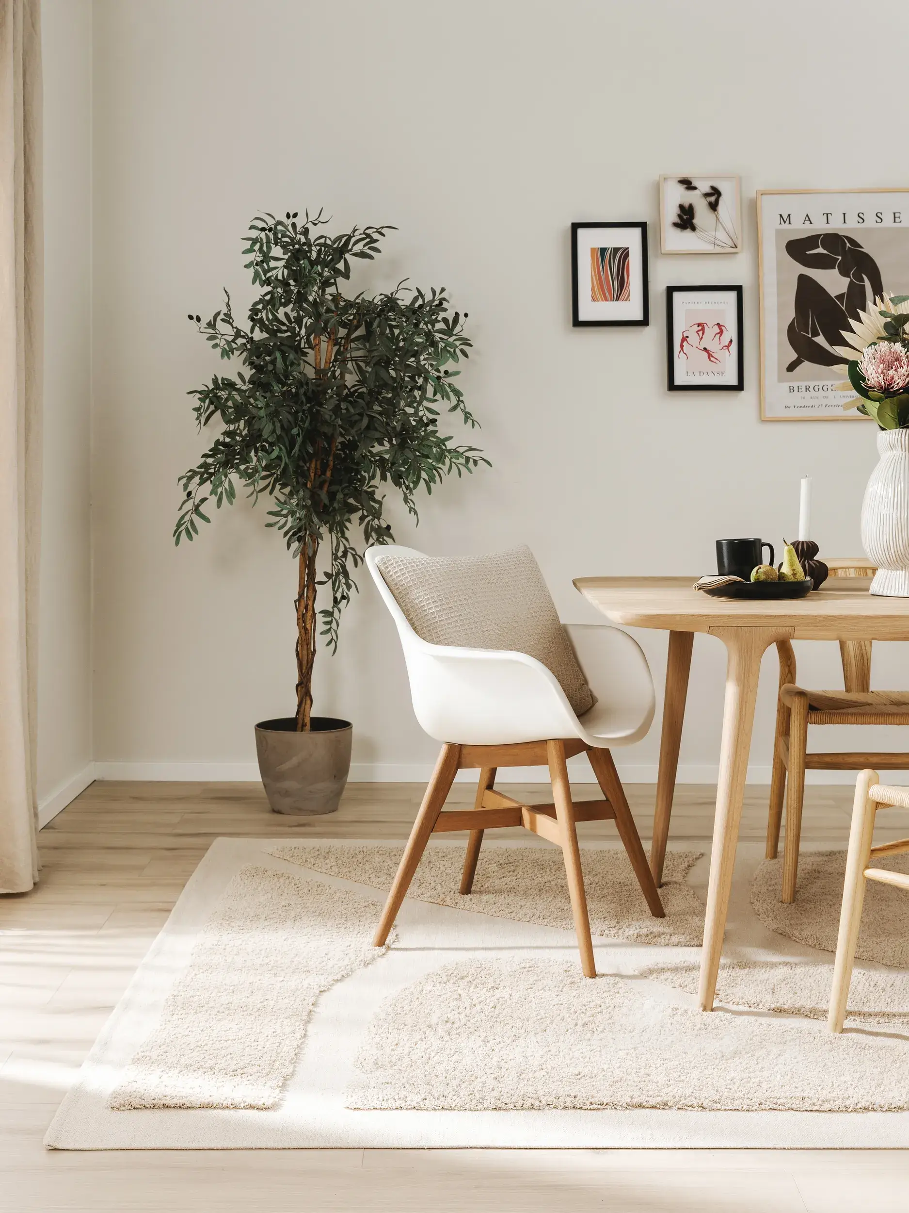 Teppich aus 100% Bio Baumwolle in Beige mit 100% Bio Baumwolle hohem Flor von benuta Pop