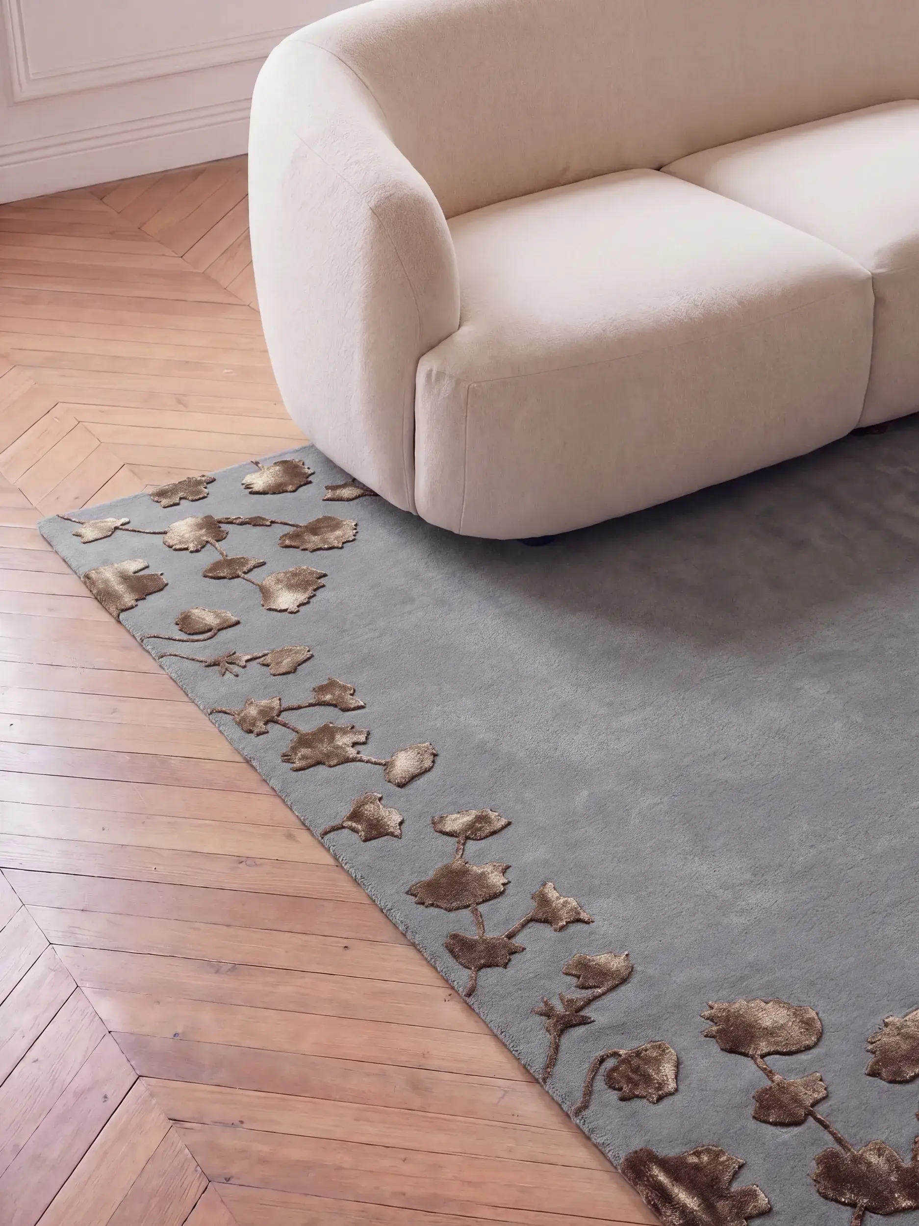 Tapis Alice en 80% Laine (50% de Nouvelle-Zélande), 20% Lyocell (TENCEL™) en  de benuta Finest