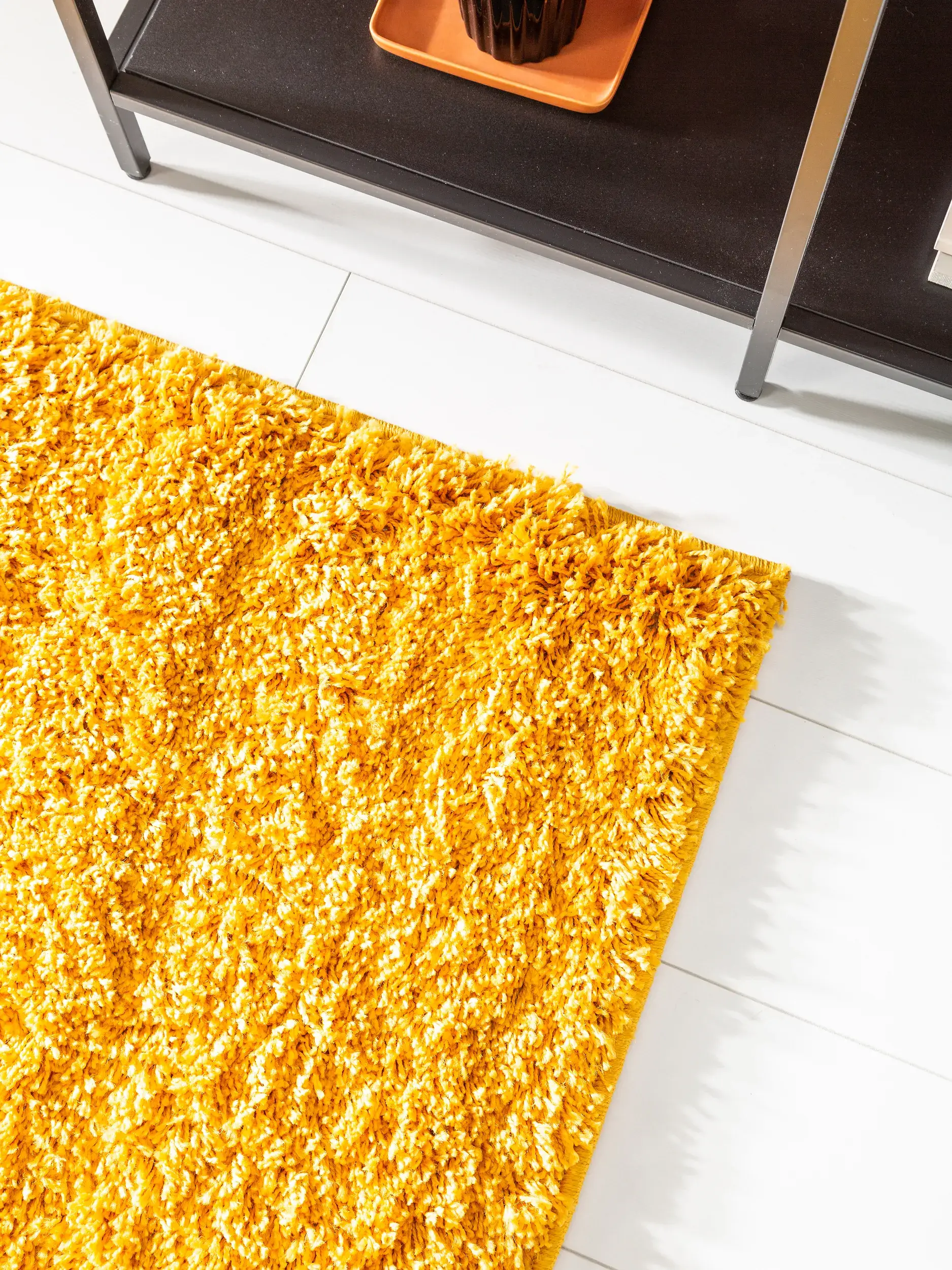 Alfombra de 100% Polipropileno en Amarillo con un pelo de {{Placeholder_Pile Height}} de altura de benuta Basic