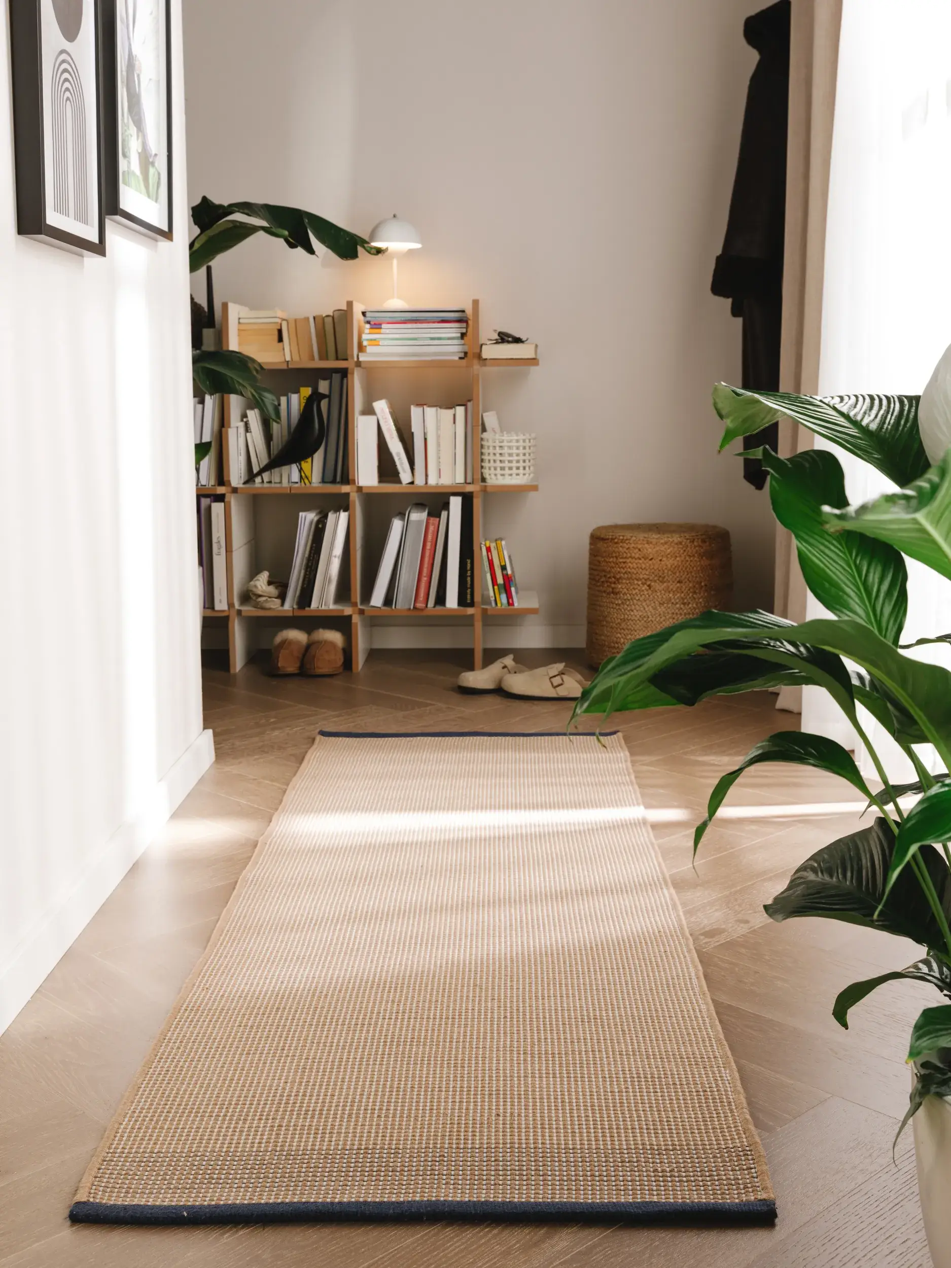 Rug made of 100% Polyester (recyceltes PET) in Beige with a 100% Polyester (recyceltes PET) high pile by benuta Pure