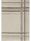 Fladvævet tæppe Elena Beige/Brun