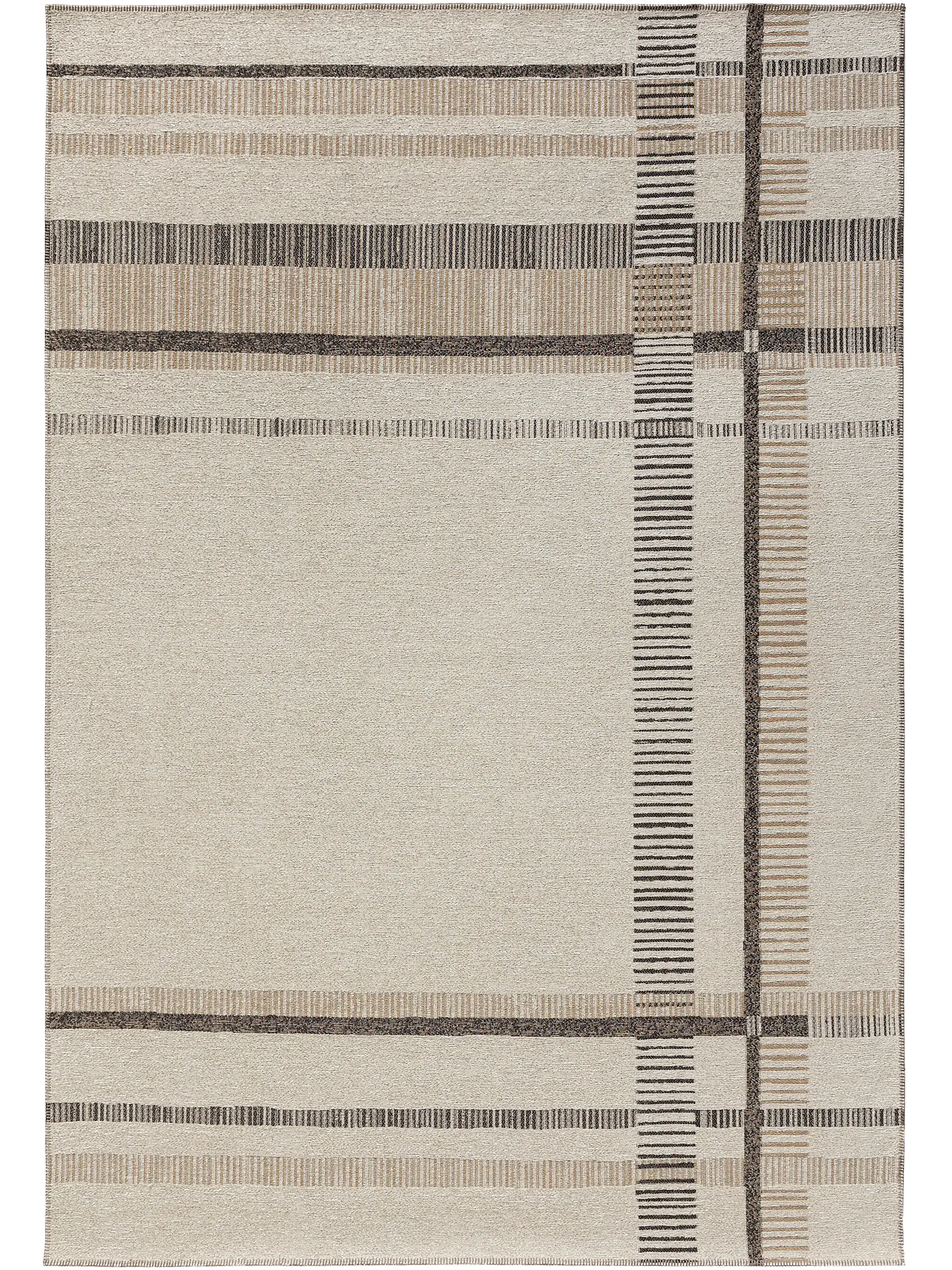 Flachgewebeteppich Elena Beige/Braun von 