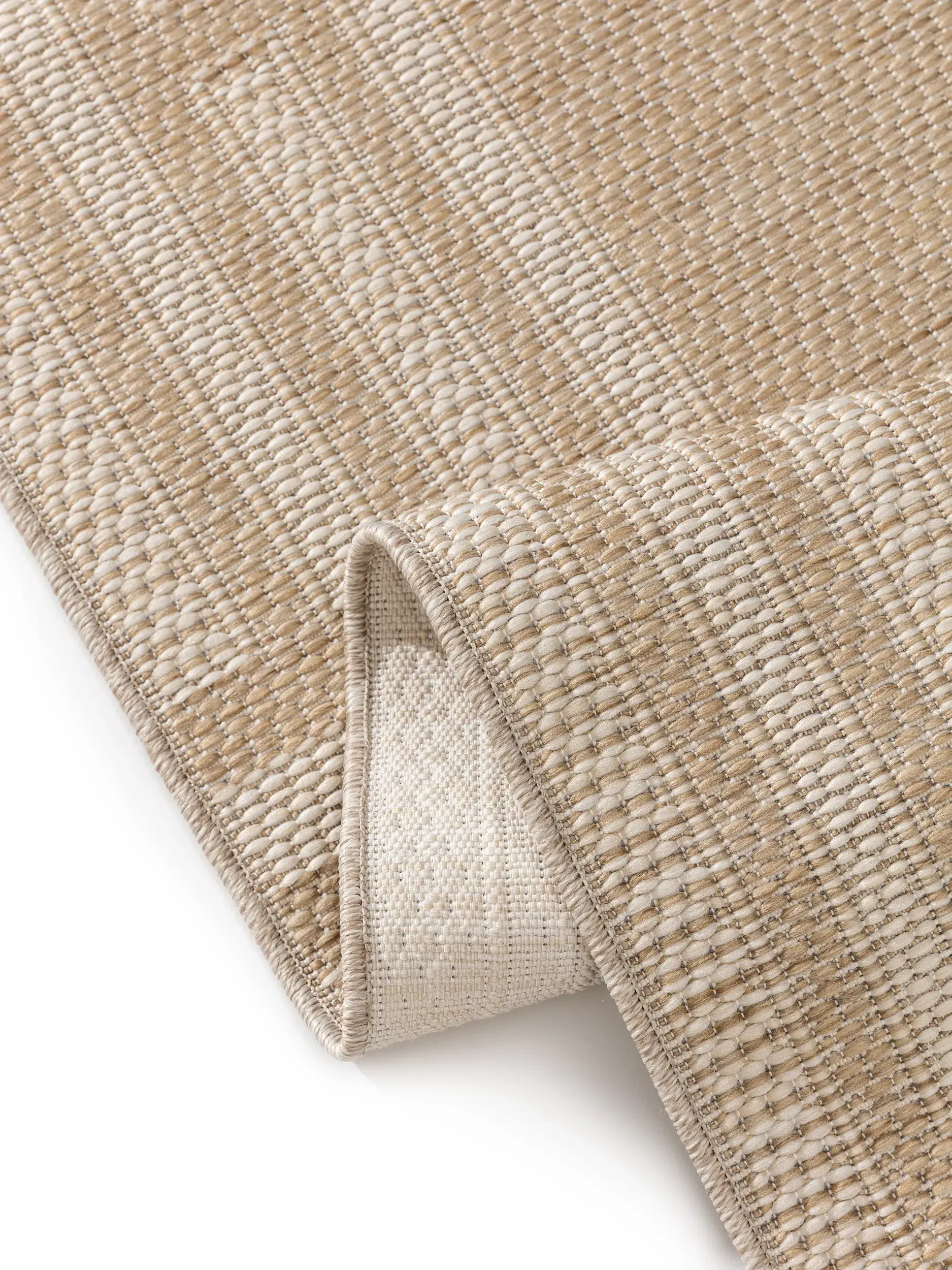 Rug made of 100% Polypropylen in Beige with a 100% Polypropylen high pile by benuta Nest