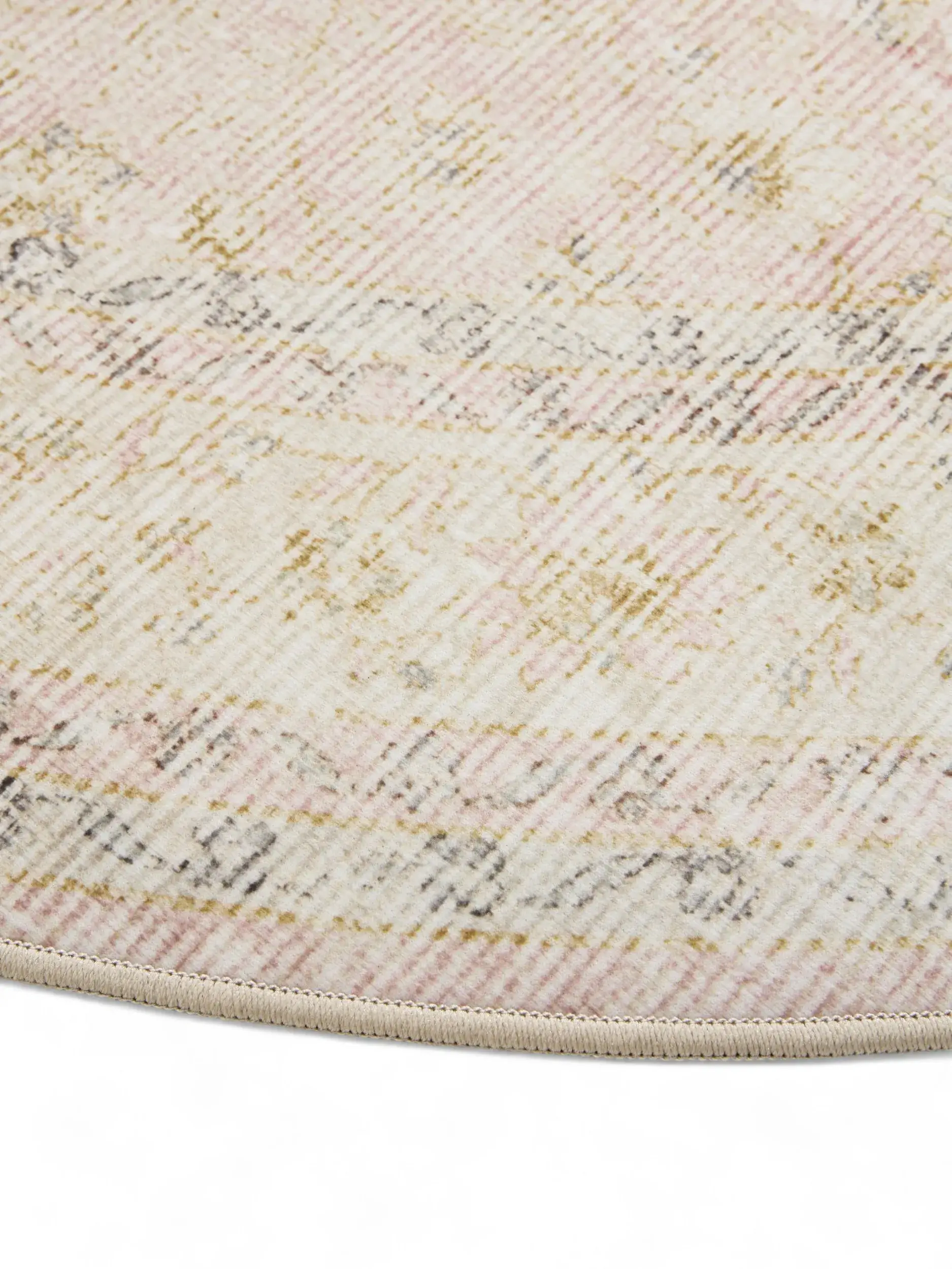 Rug made of 100% Polyester in Beige with a 100% Polyester high pile by benuta Basic