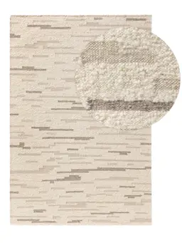Wollteppich Glen Cream/Beige