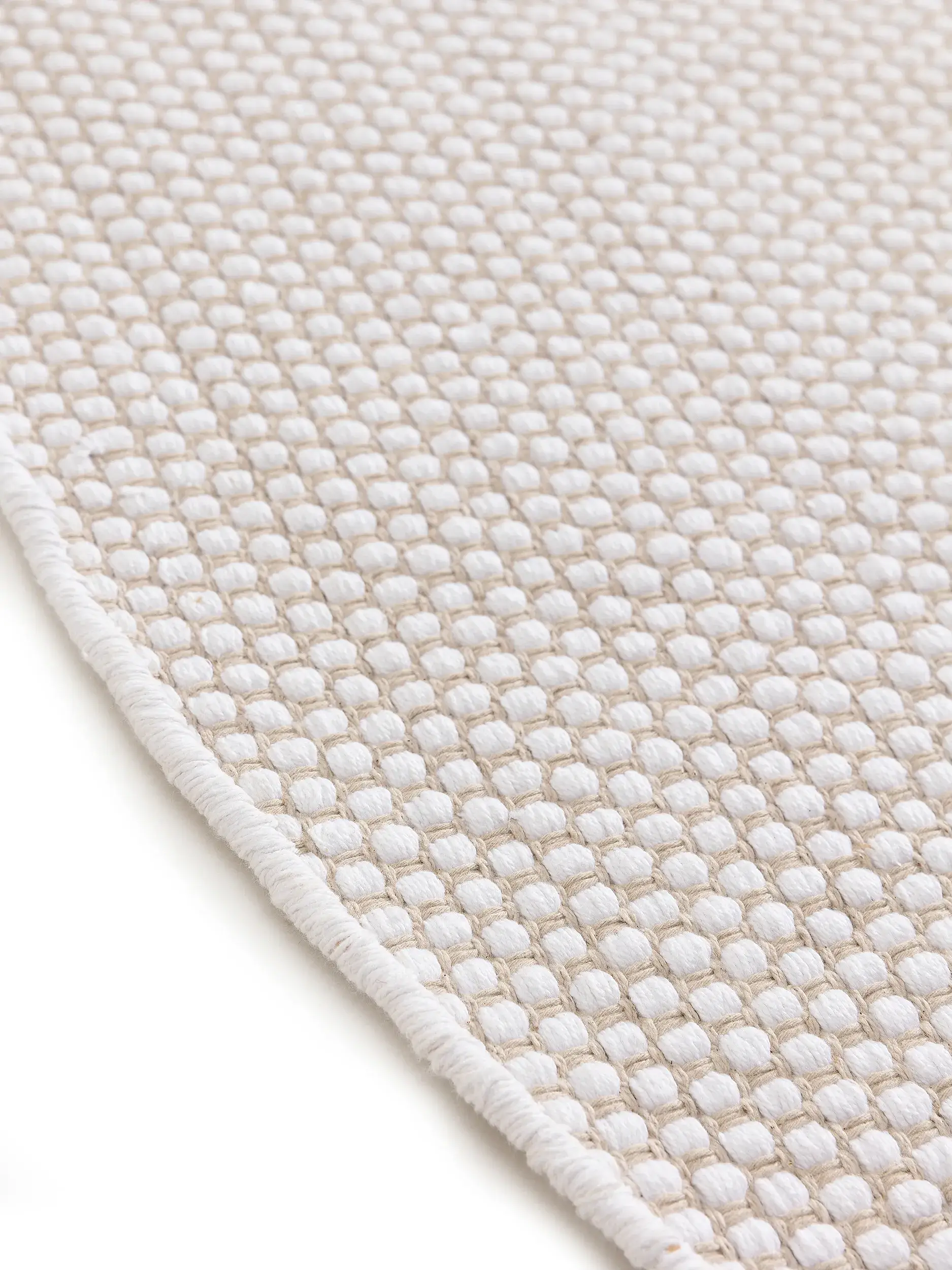 Teppich Ron aus 100% Cotton in Beige von benuta Basic