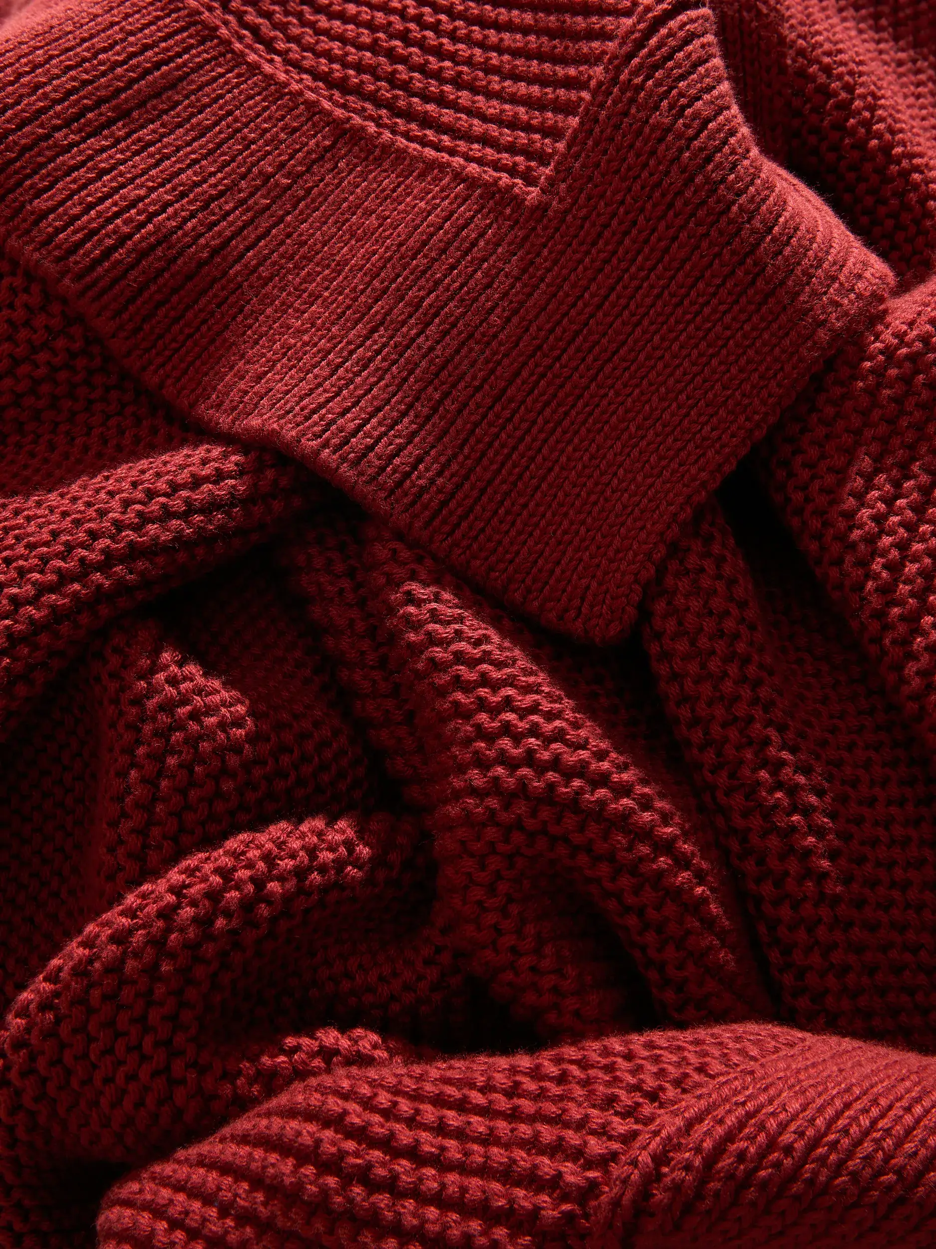 Katoenen deken Helma Rood van benuta Pure