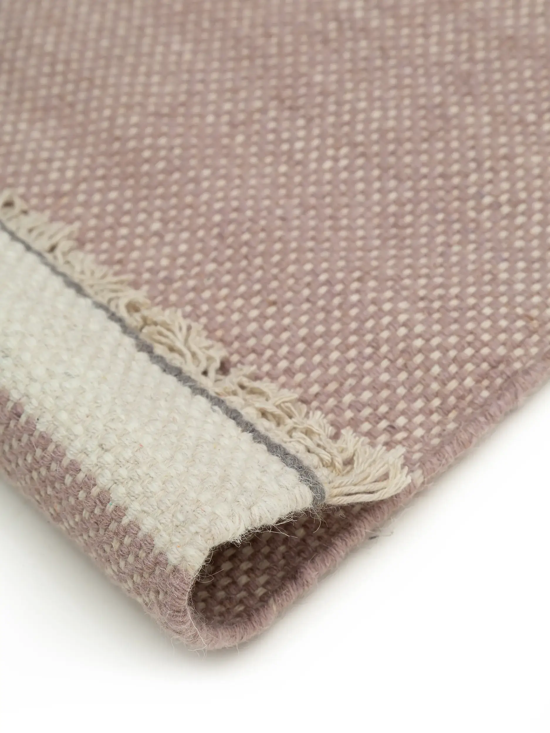 Teppich aus 60% Wolle, 40% Baumwolle in Rosa mit 60% Wolle, 40% Baumwolle hohem Flor von benuta Pop