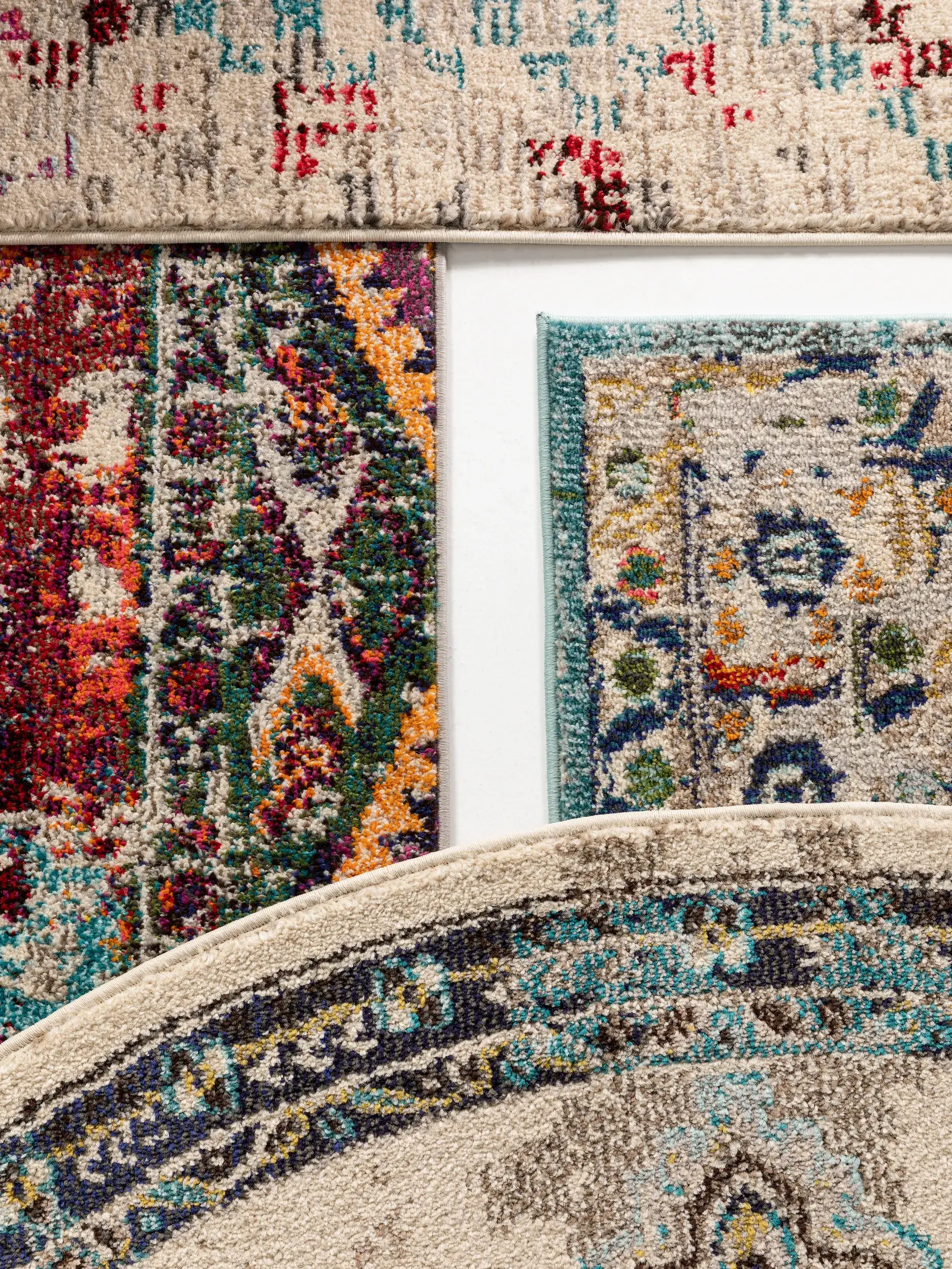 Teppich aus 100% Polypropylen in Multicolor mit 100% Polypropylen hohem Flor von benuta Nest
